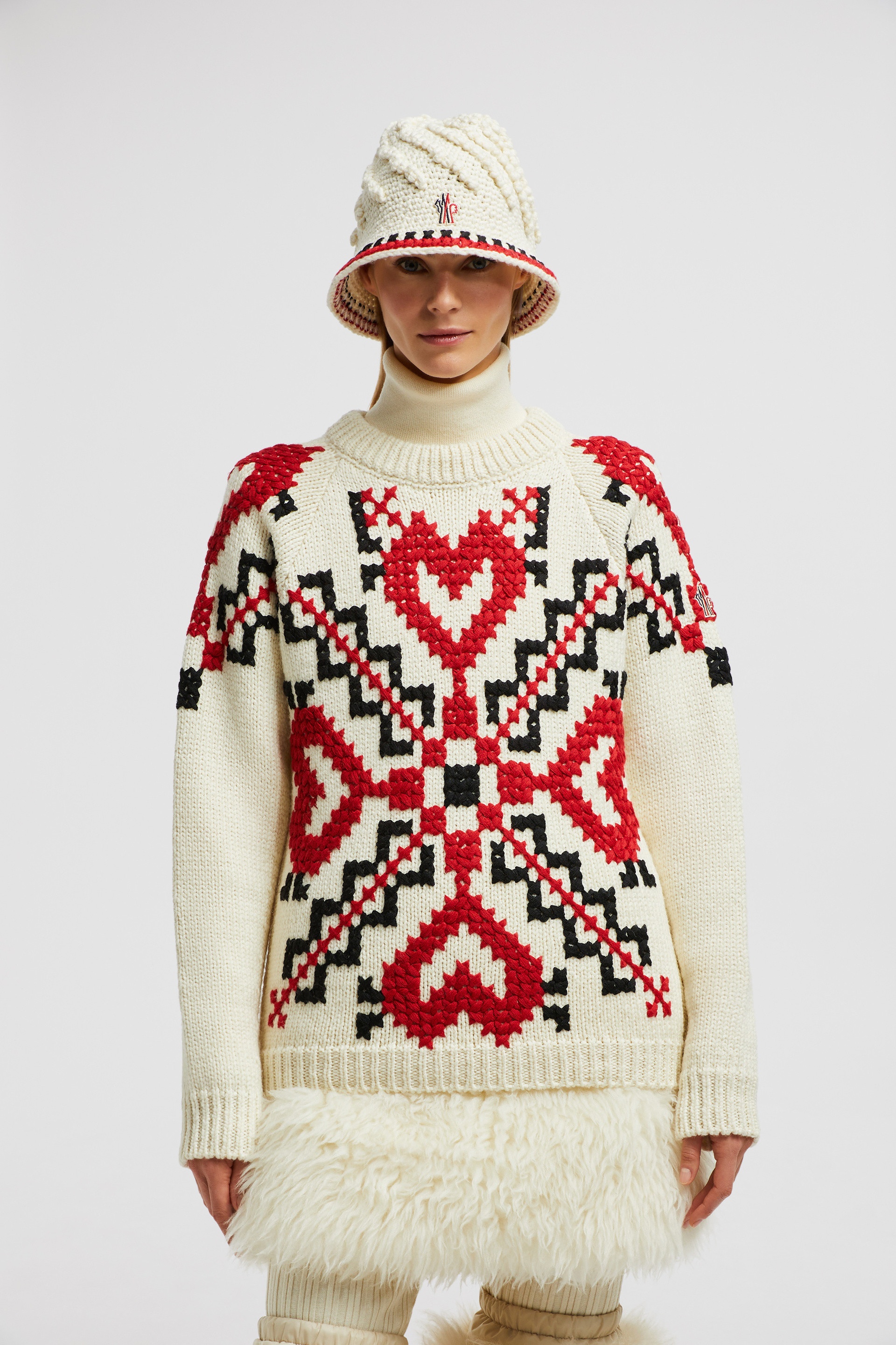 Hand-Embroidered Wool Blend Sweater - 2