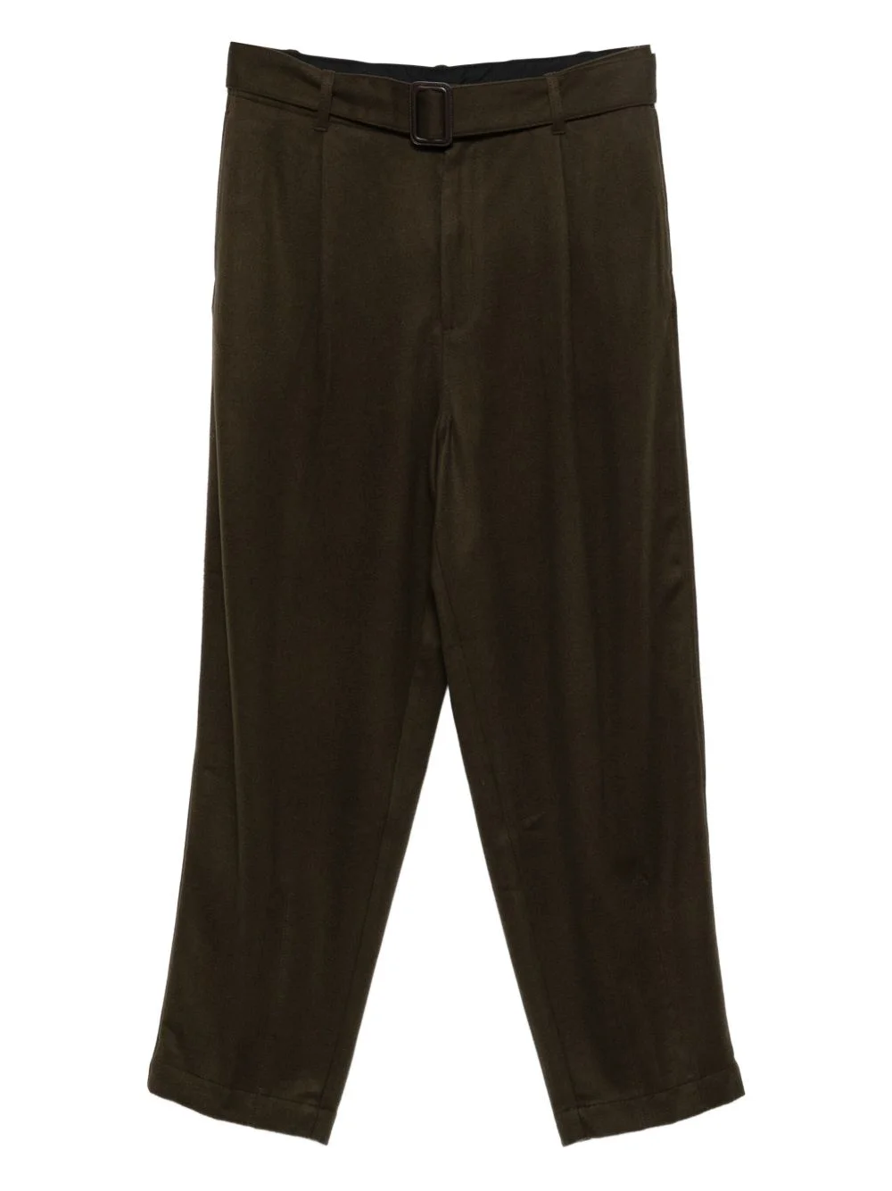 belted pleated trousers - 1
