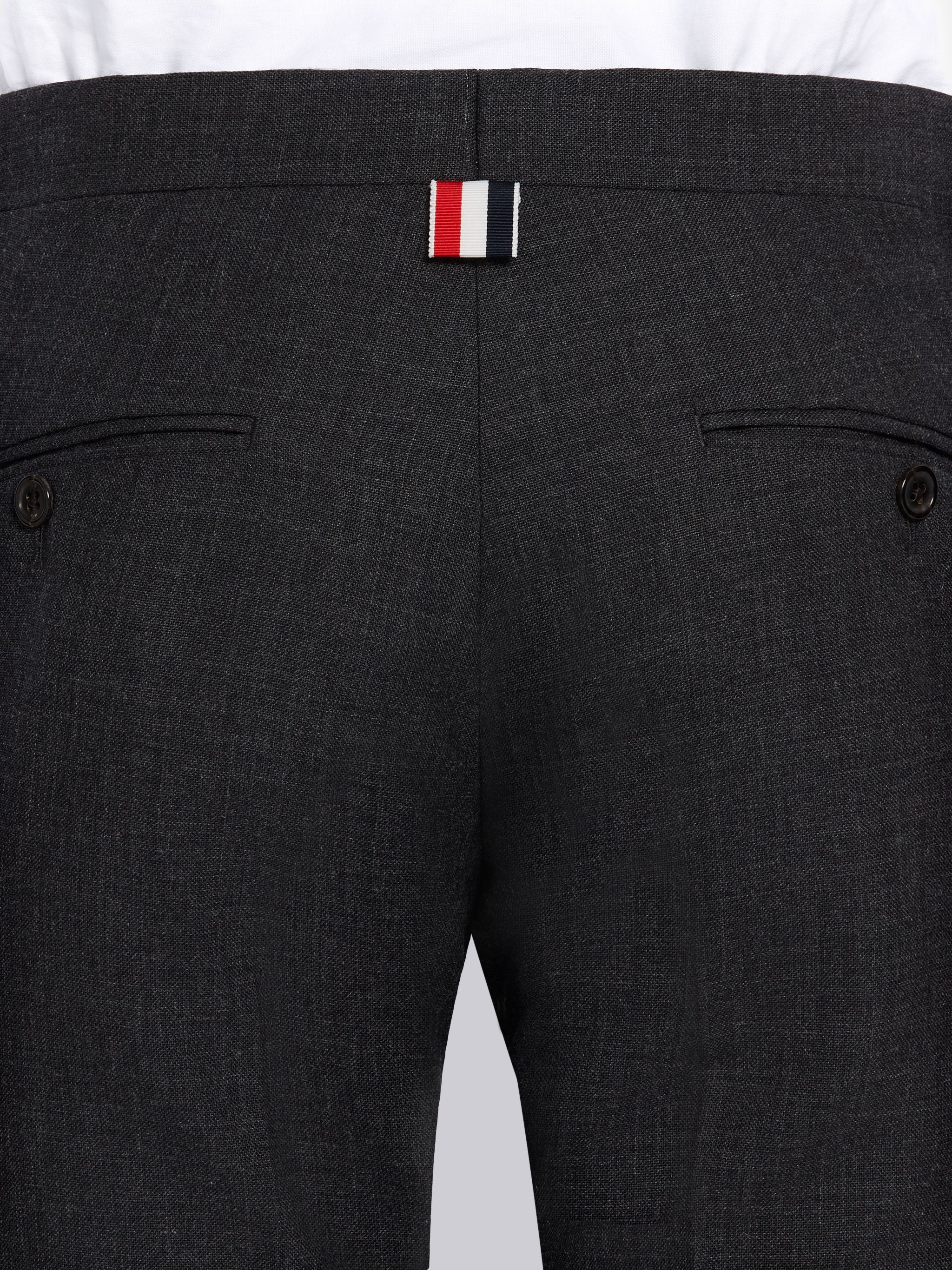 Dark Grey 2-Ply Fresco High Armhole Suit - 5