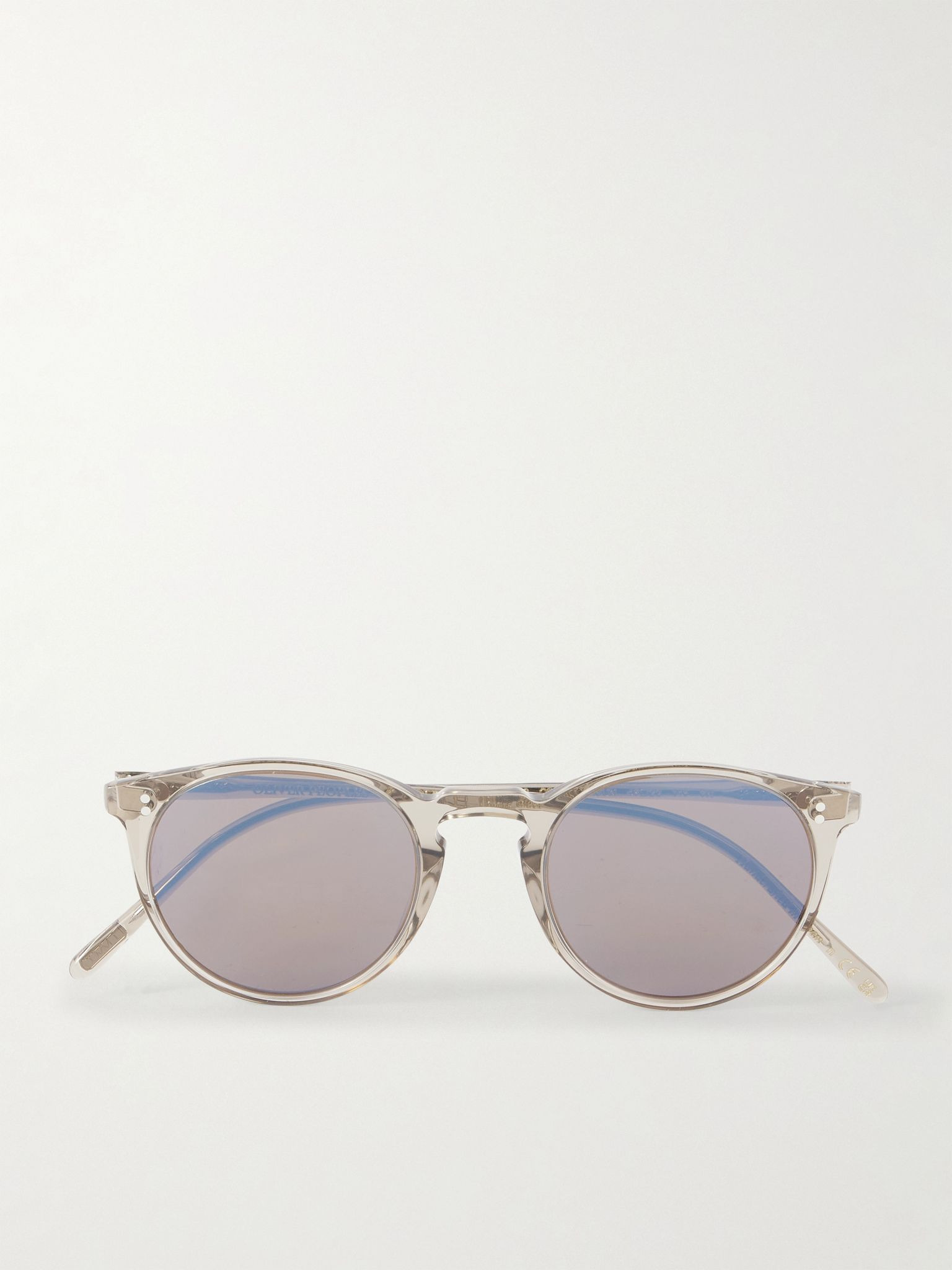 O'Malley Round-Frame Acetate Sunglasses Clear - 1