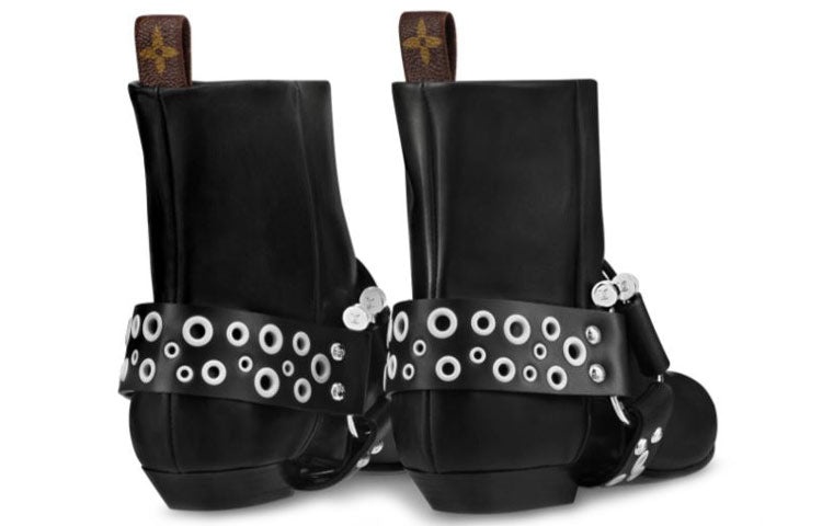 (WMNS) LOUIS VUITTON Rhapsody Ankle Boots 'Black with Silver Belt' 1A5SUO - 4