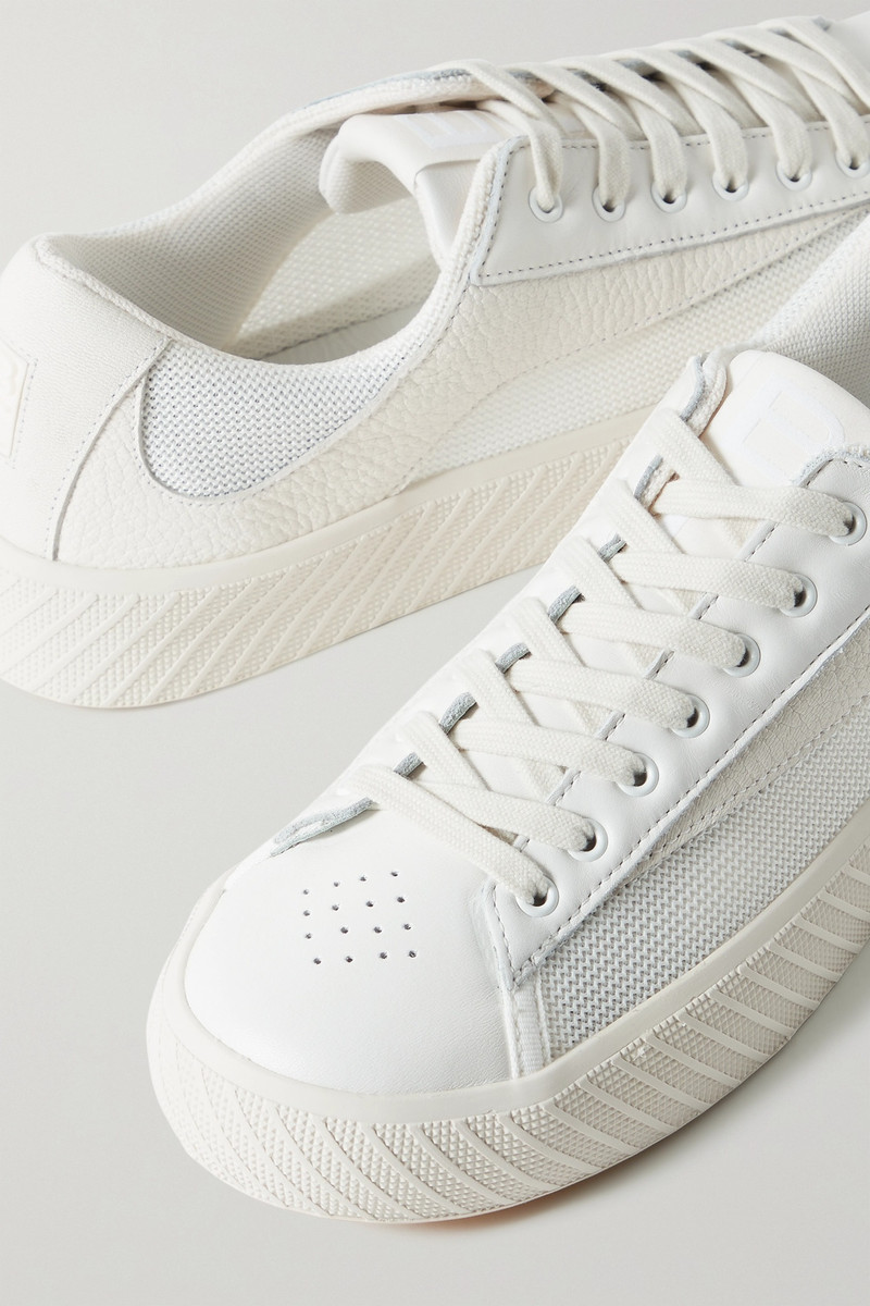 Rodina textured-leather and mesh sneakers 4