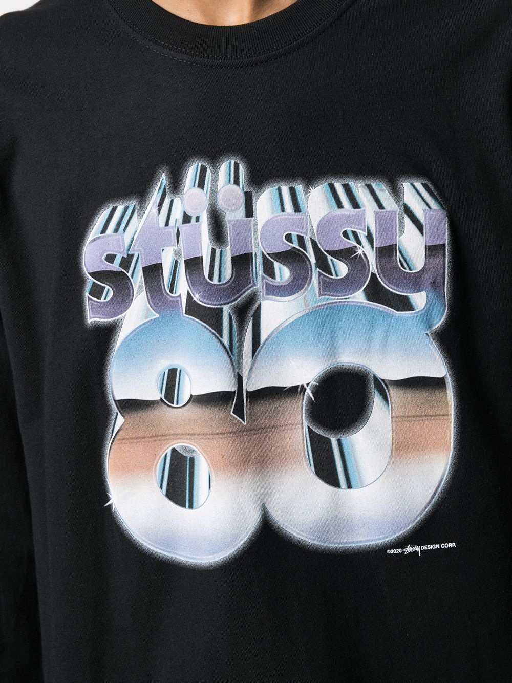 80s chrome logo sweatshirt - 5