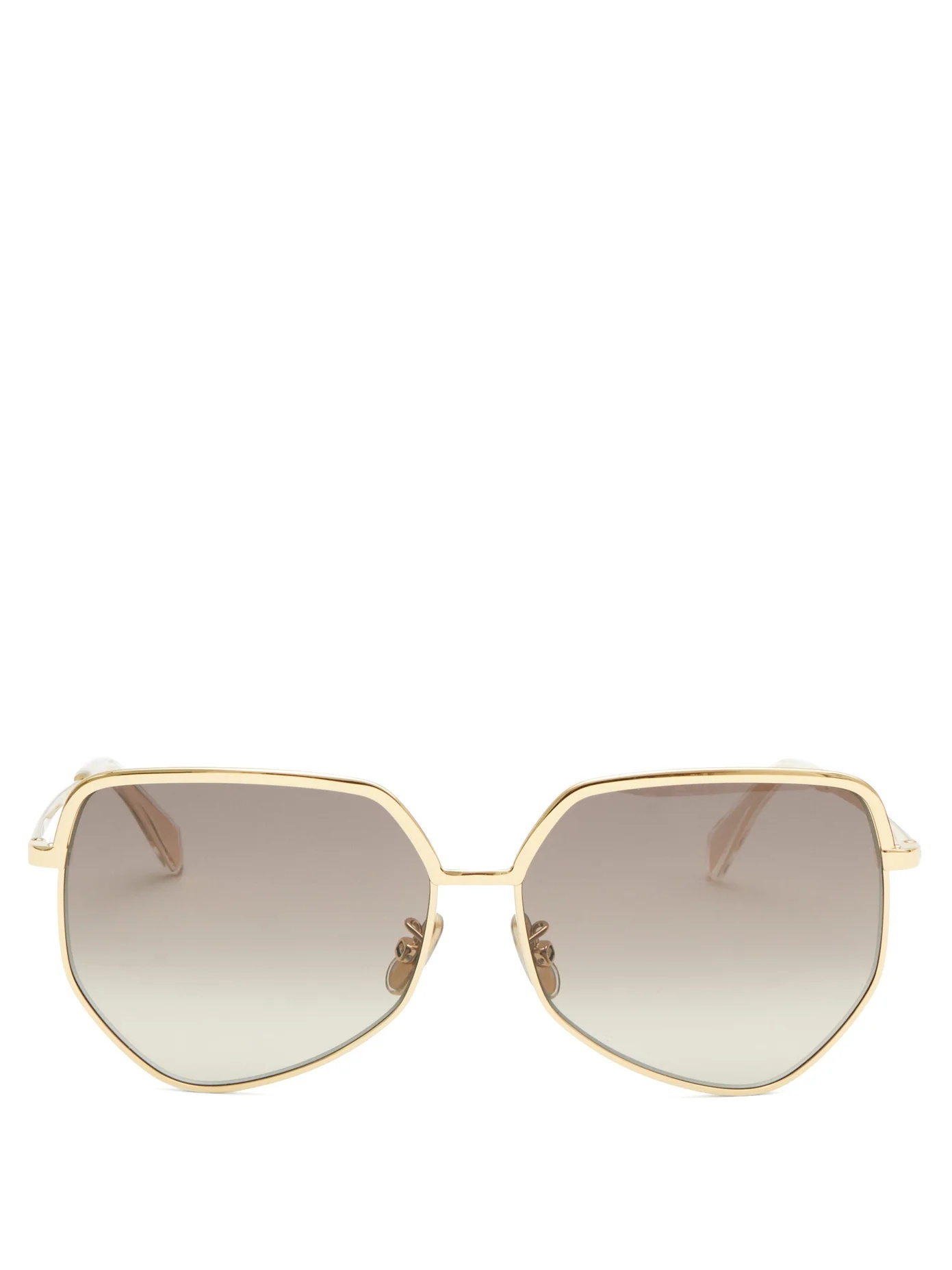 Hexagonal metal sunglasses - 1