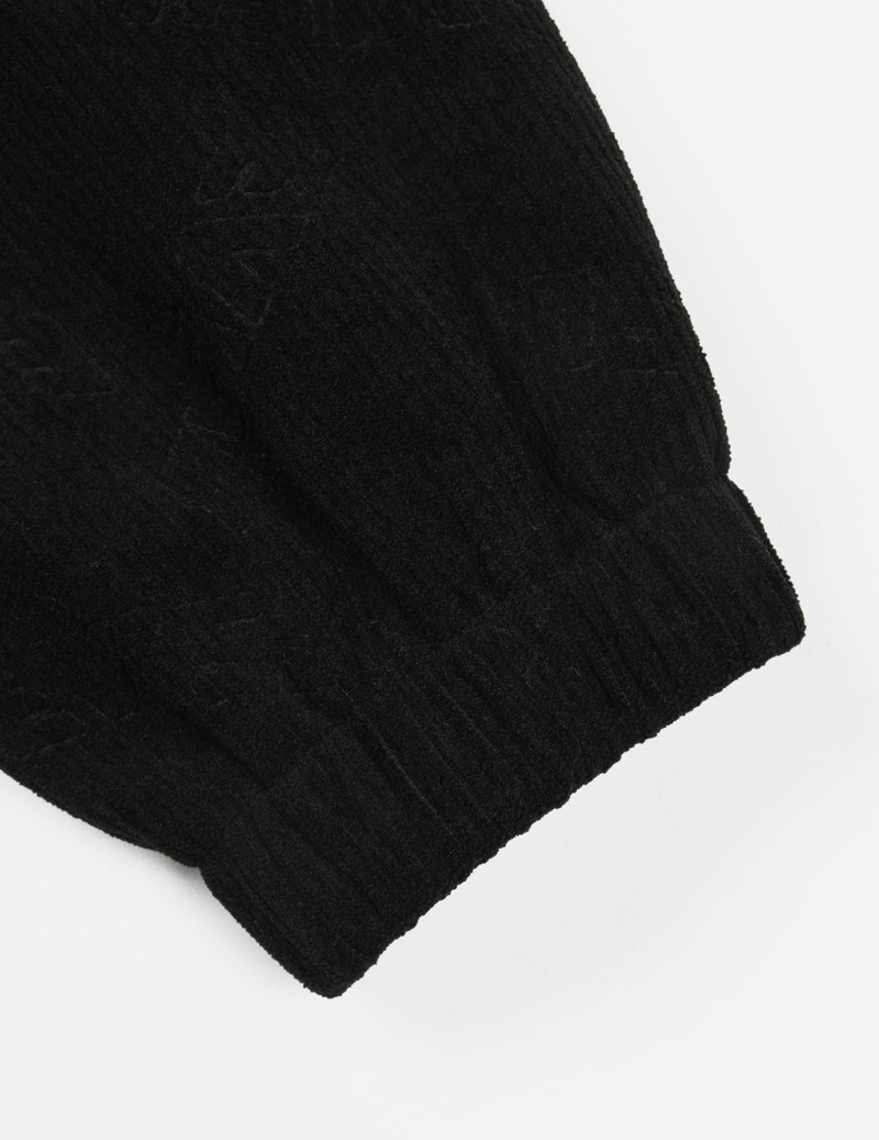 ALLOVER DEBOSS LOGO AND SEAGULL EMBROIDERY LOOSE FIT HOODED CORDUROY JACKET 5