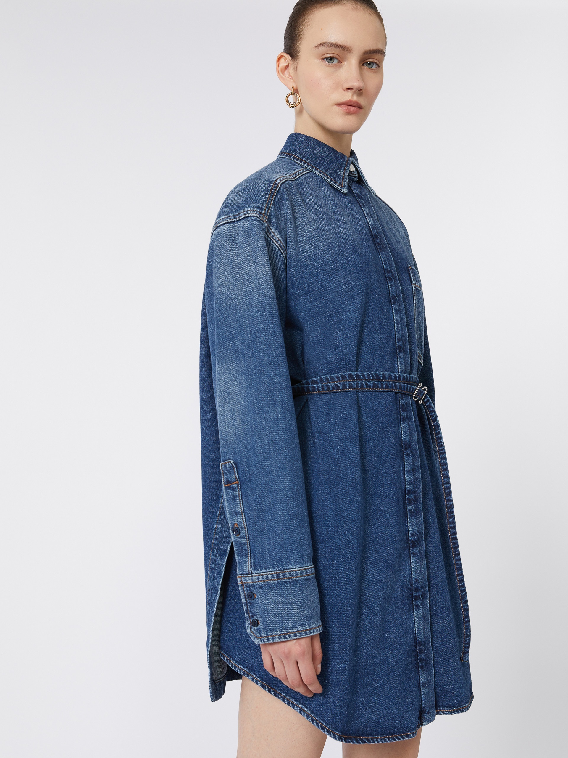 ERIDANI Oversize denim shirt - 5
