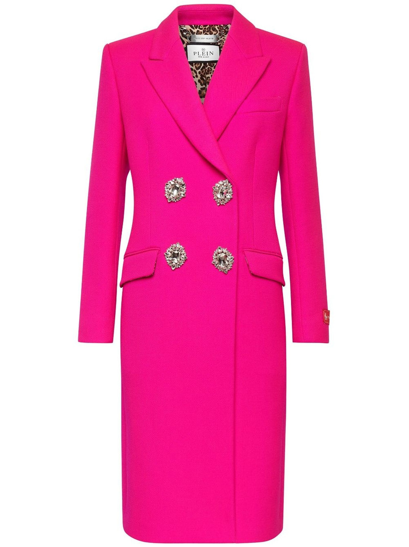 crystal-embellished wool coat 1