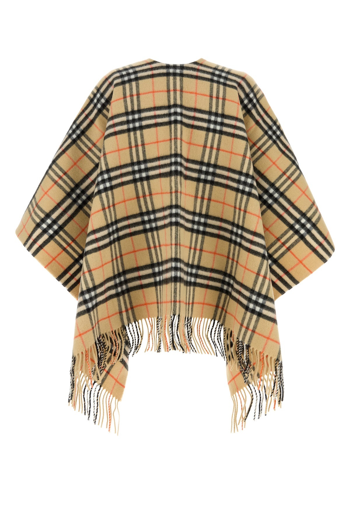 Embroidered wool blend cape - 2