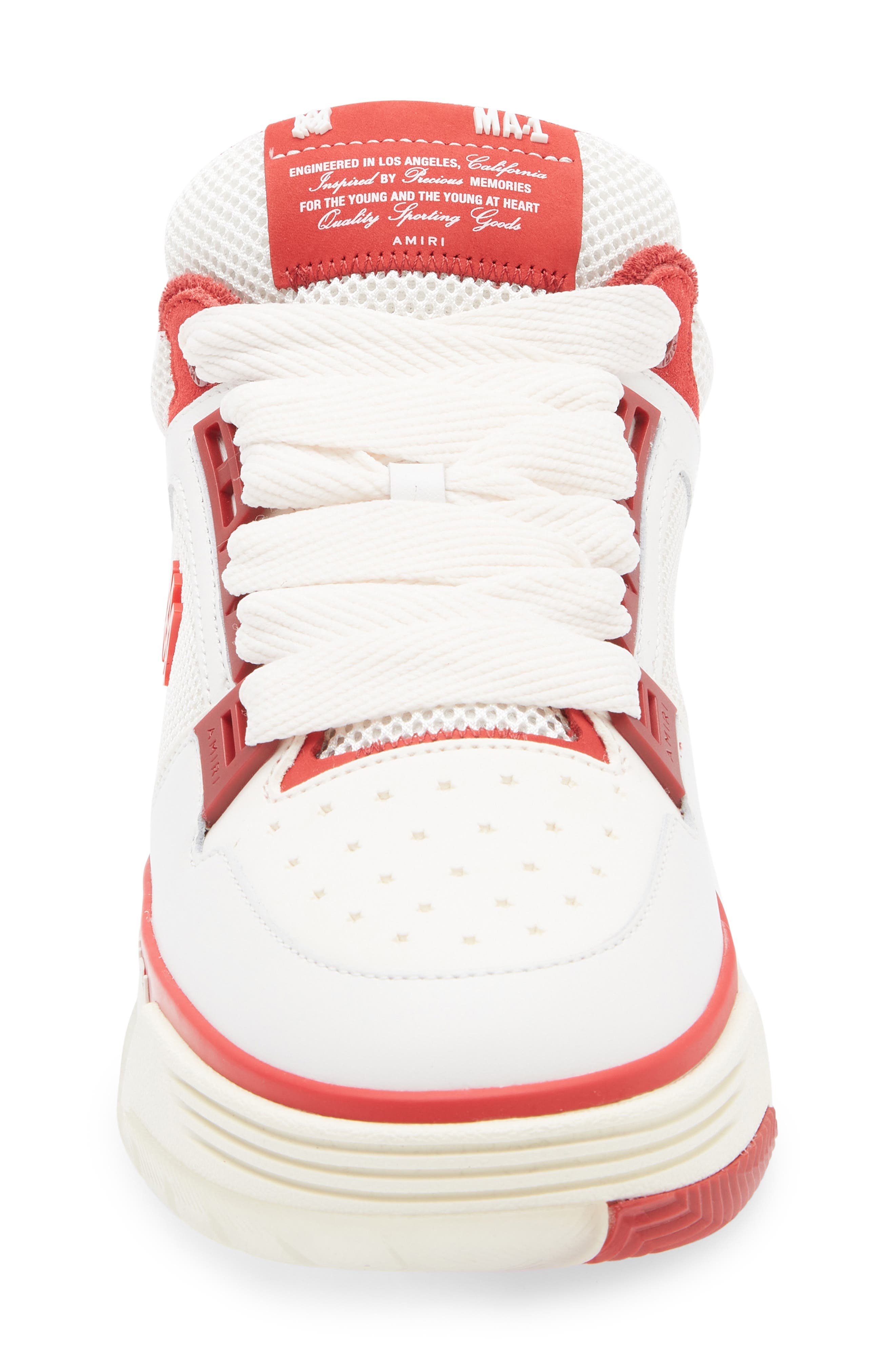 AMIRI MA-1 Platform Sneaker in Red White at Nordstrom - 4