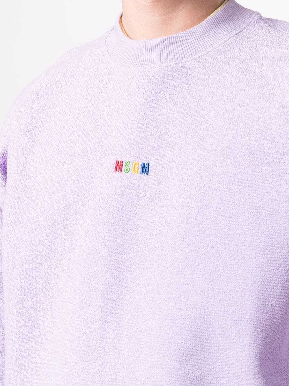 embroidered-logo cotton sweatshirt - 5