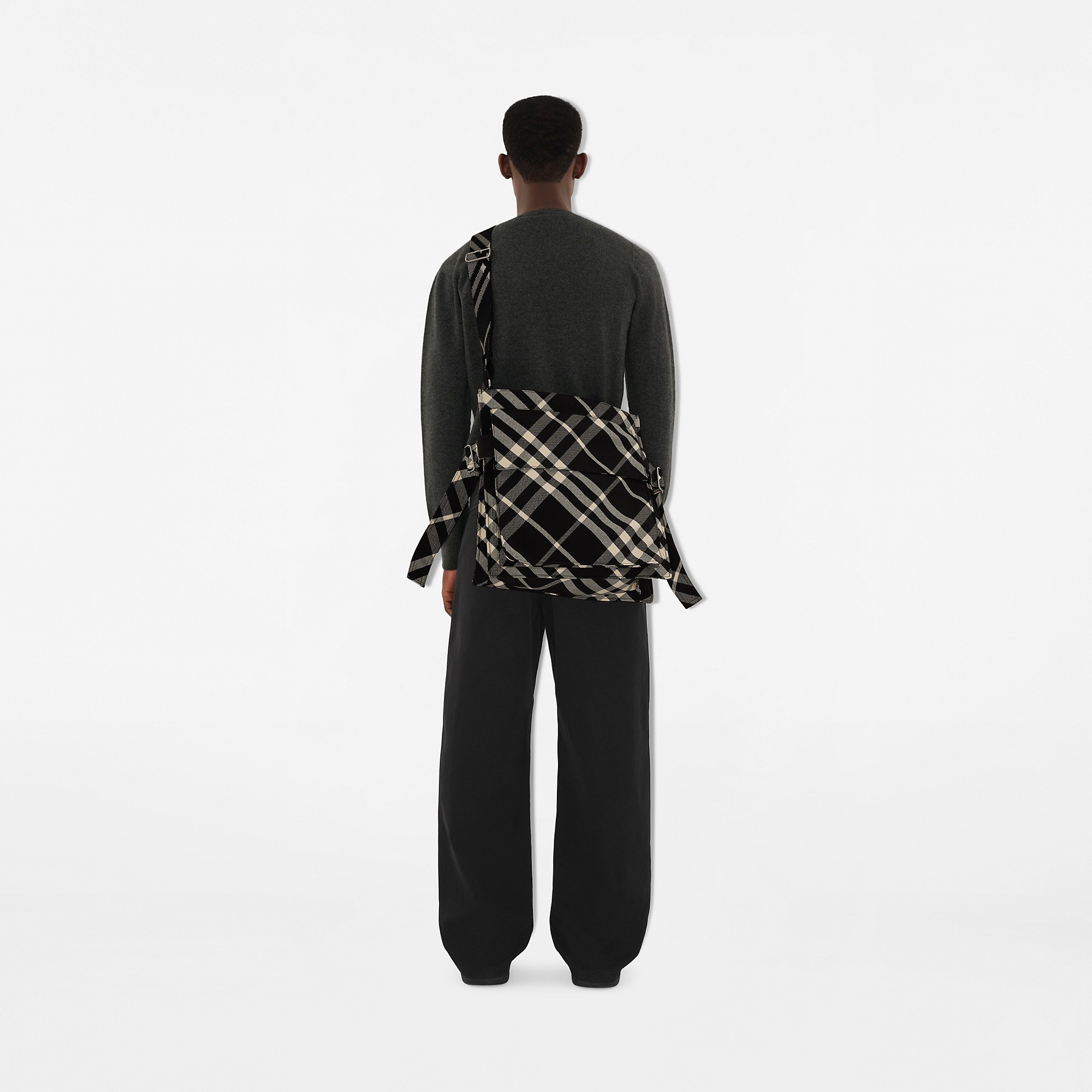 Medium Check Trench Tote - 4