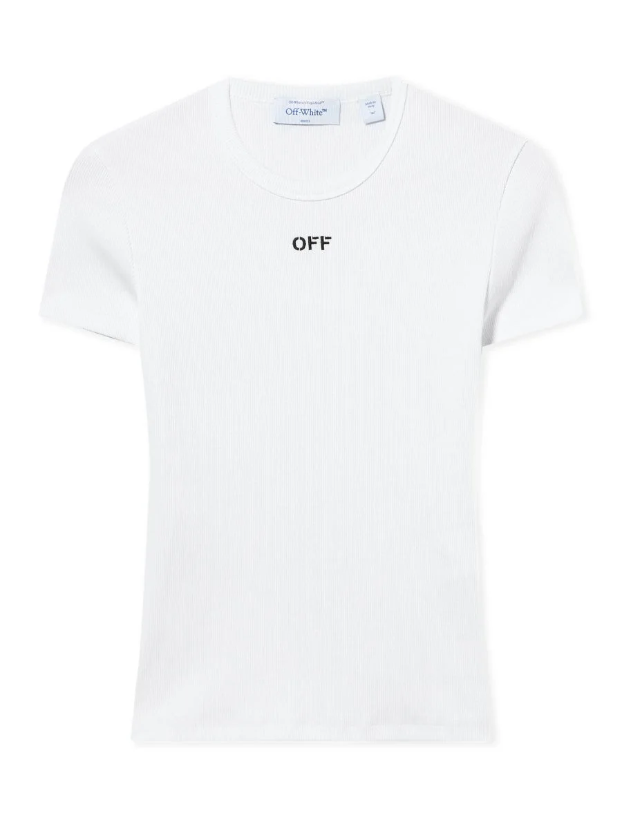 Off-White Women Basic T-Shirt With Logo - 1