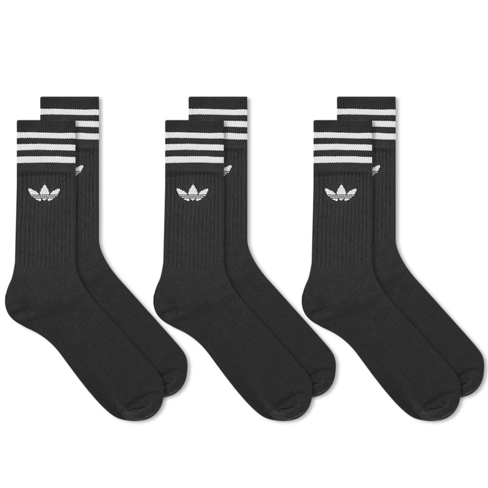 Adidas Solid Crew Sock - 3 Pack - 1