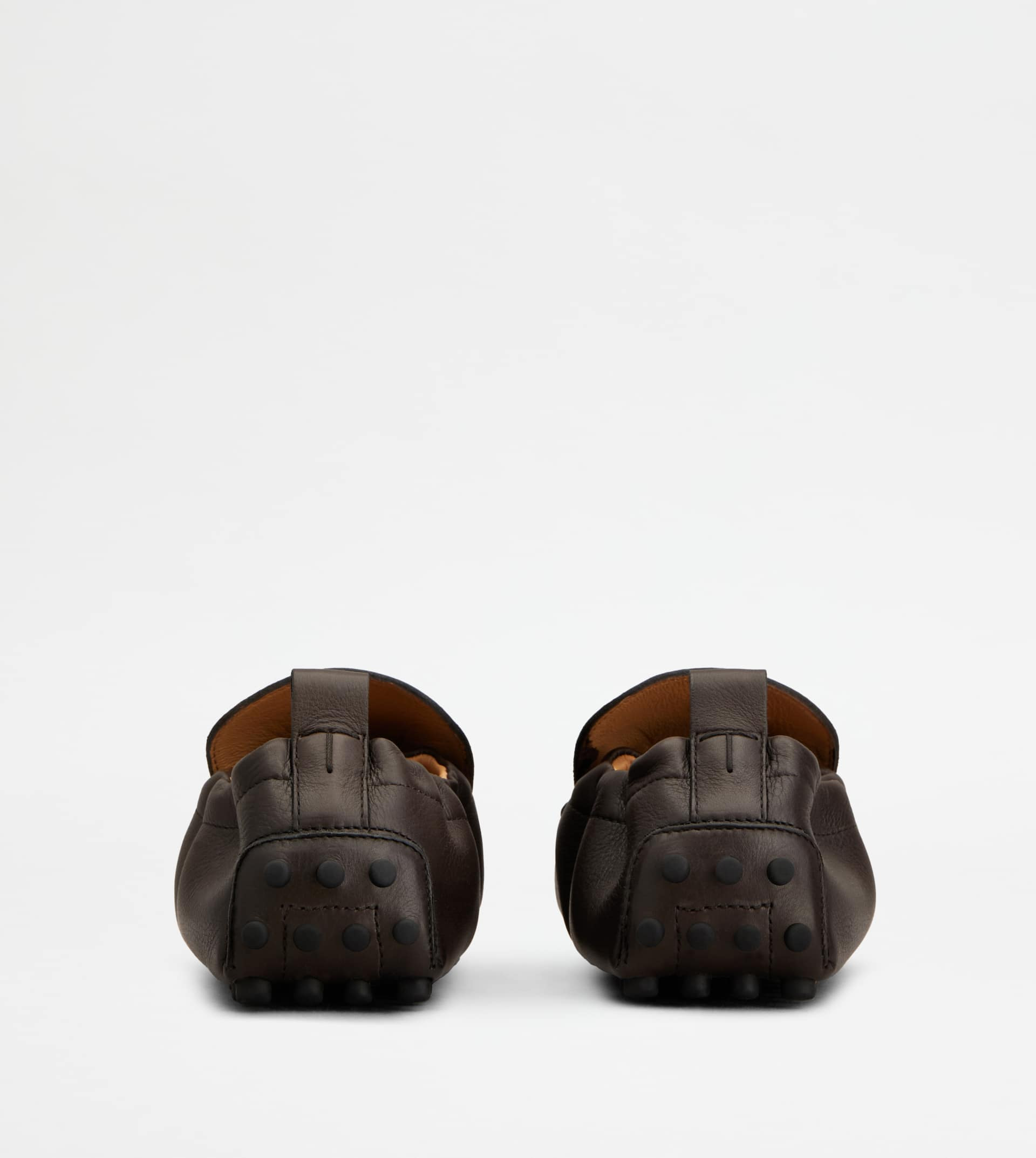GLOVE GOMMINO DRIVING SHOES IN LEATHER - BROWN - 3