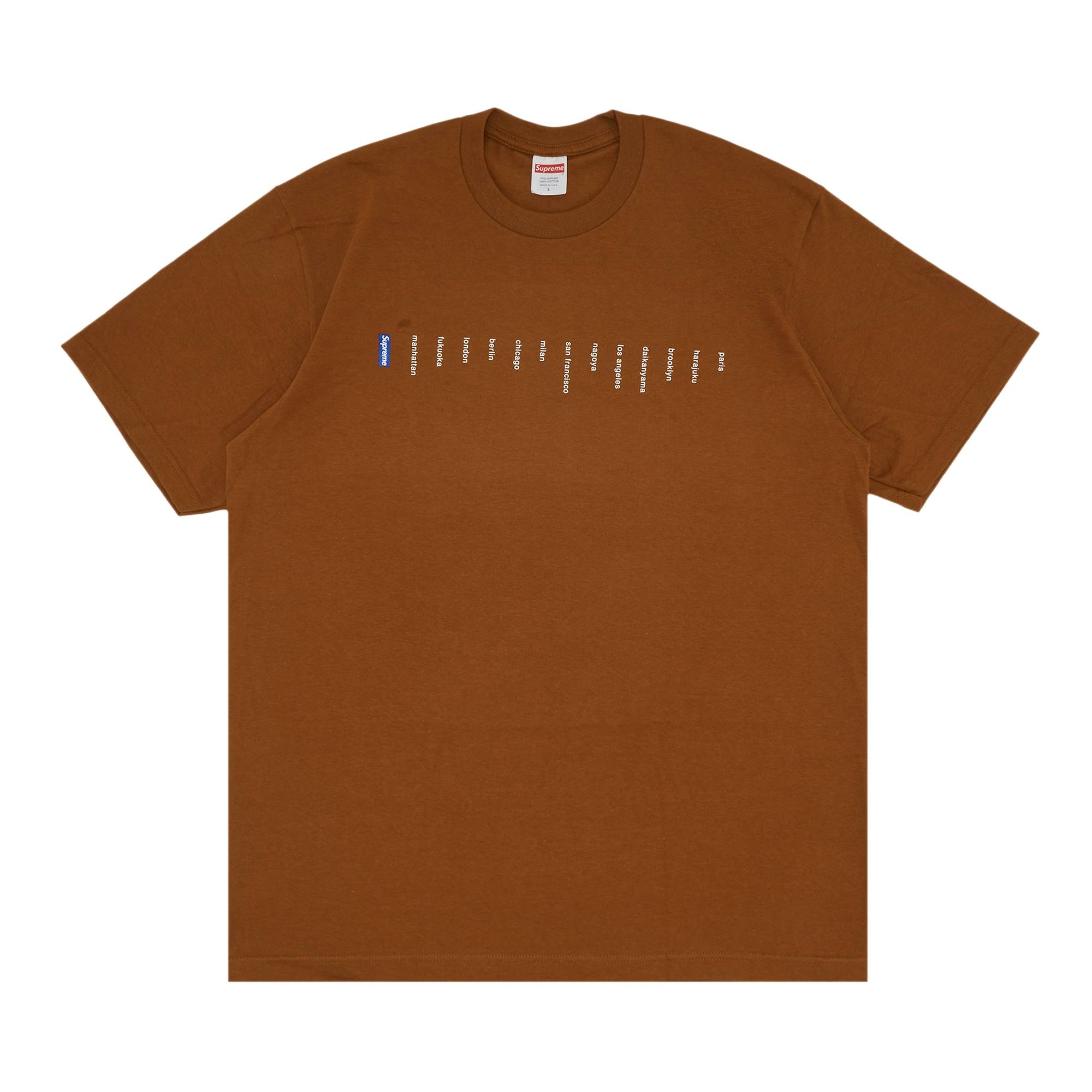 Supreme Location Tee 'Light Brown' - 1