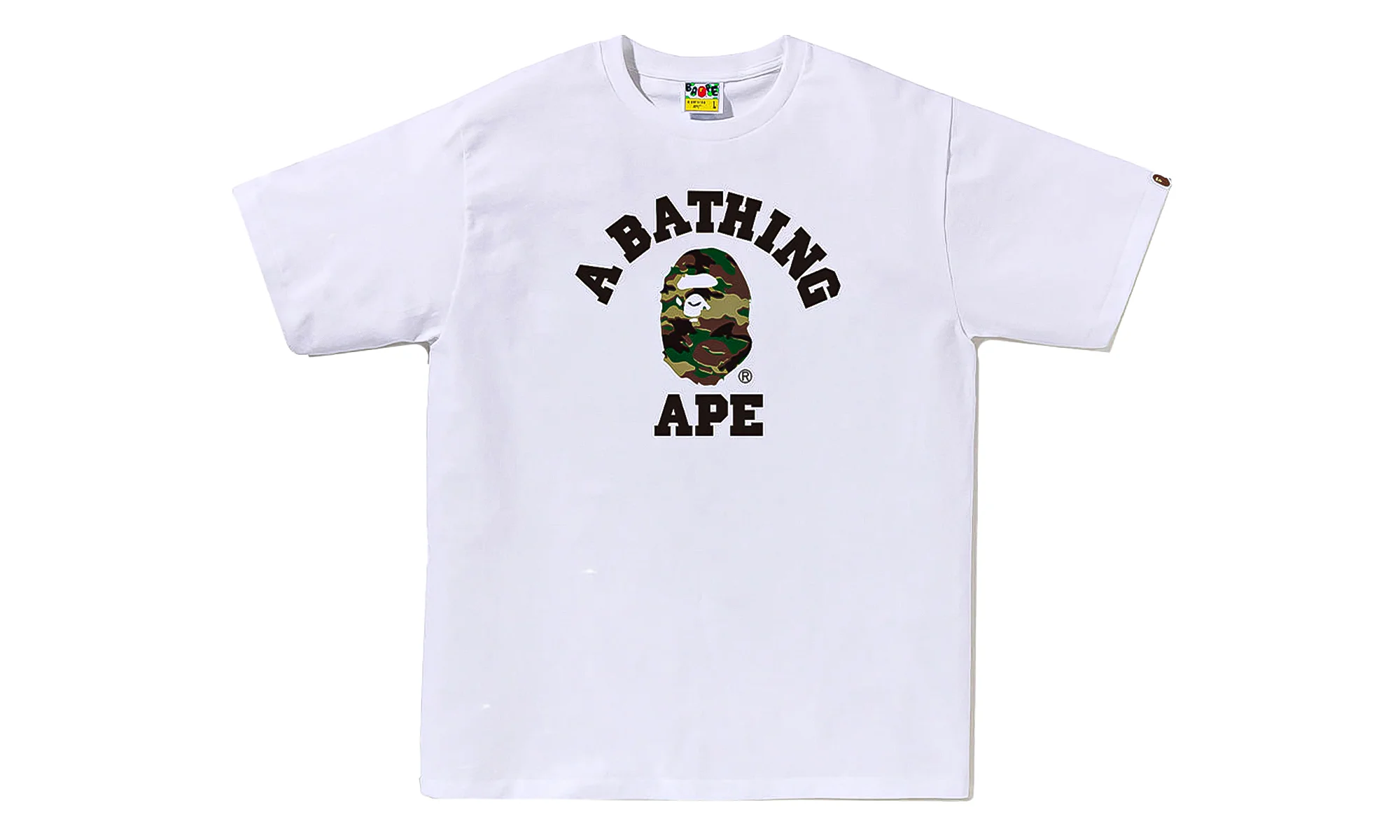 Glitch Woodland Camo College Tee "White / Green Camo" 0ZXTEM031101Q WHM - 1