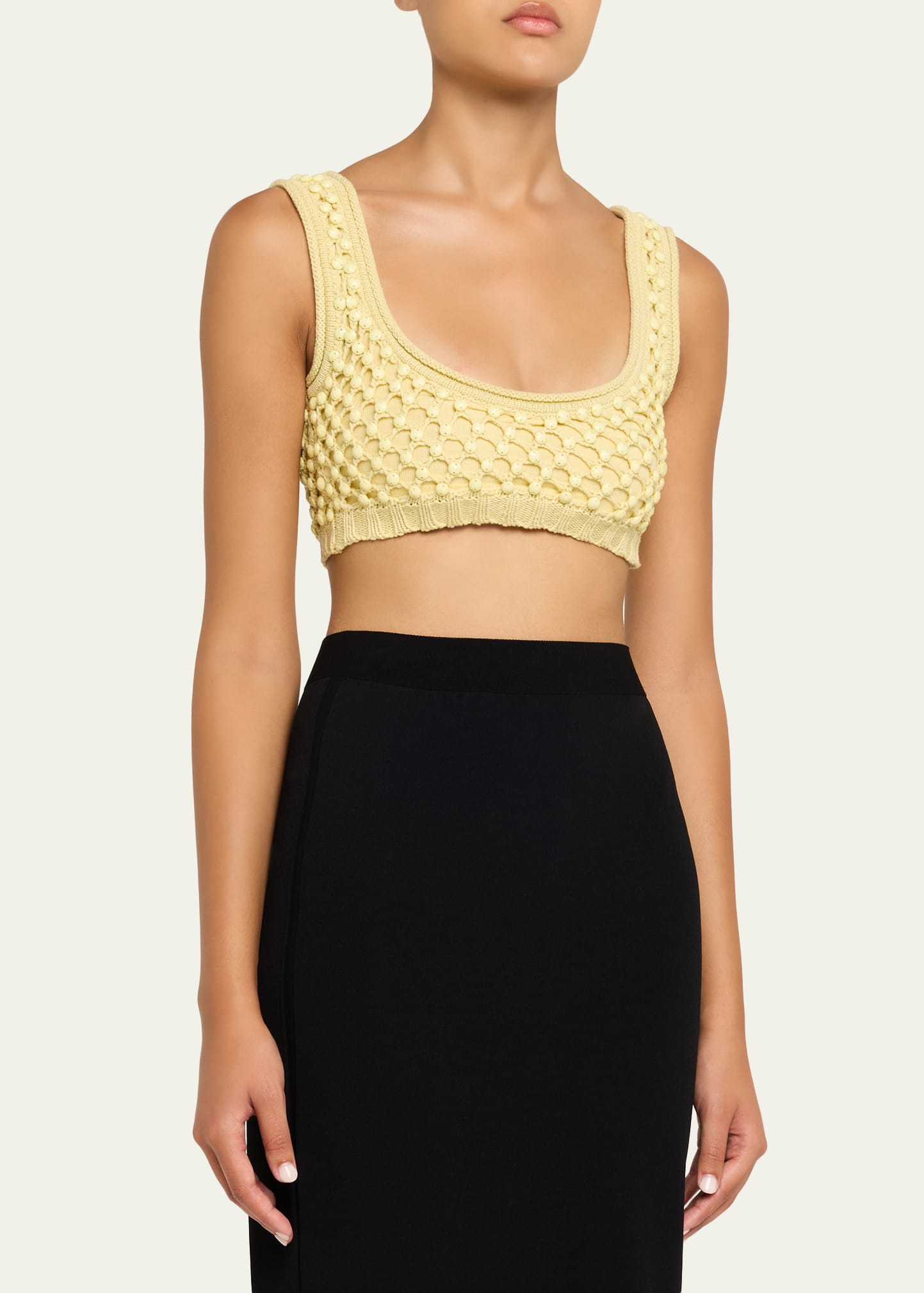 Lady Embellished Knit Bralette - 4