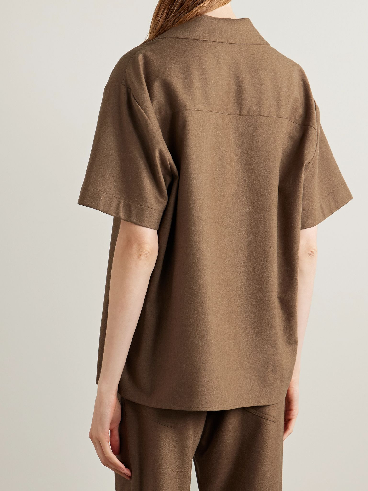 Riordan wool shirt Light brown - 4