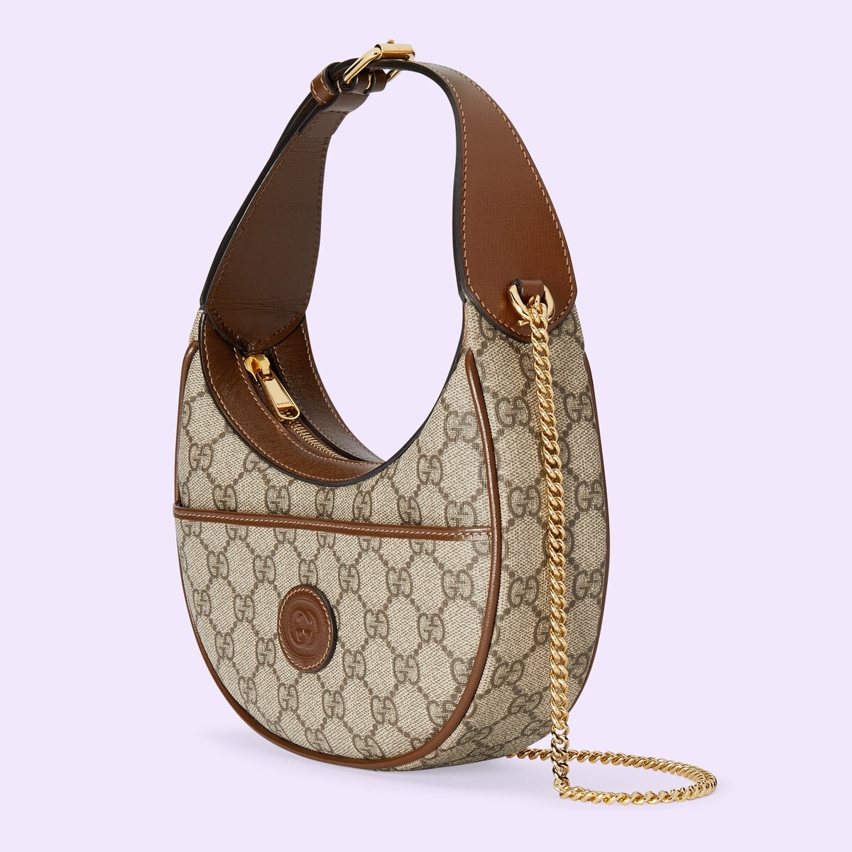 Half-moon-shaped mini bag with Interlocking G - 1