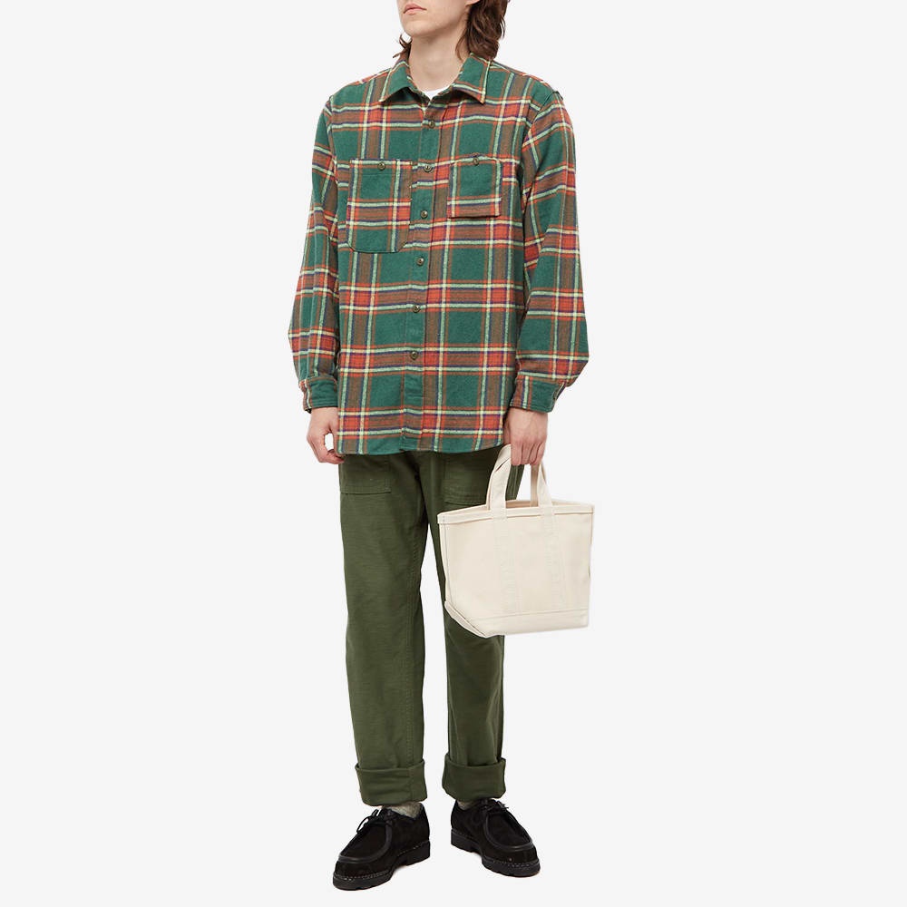 Engineered Garments Plaid Flannel Work Shirt - 4