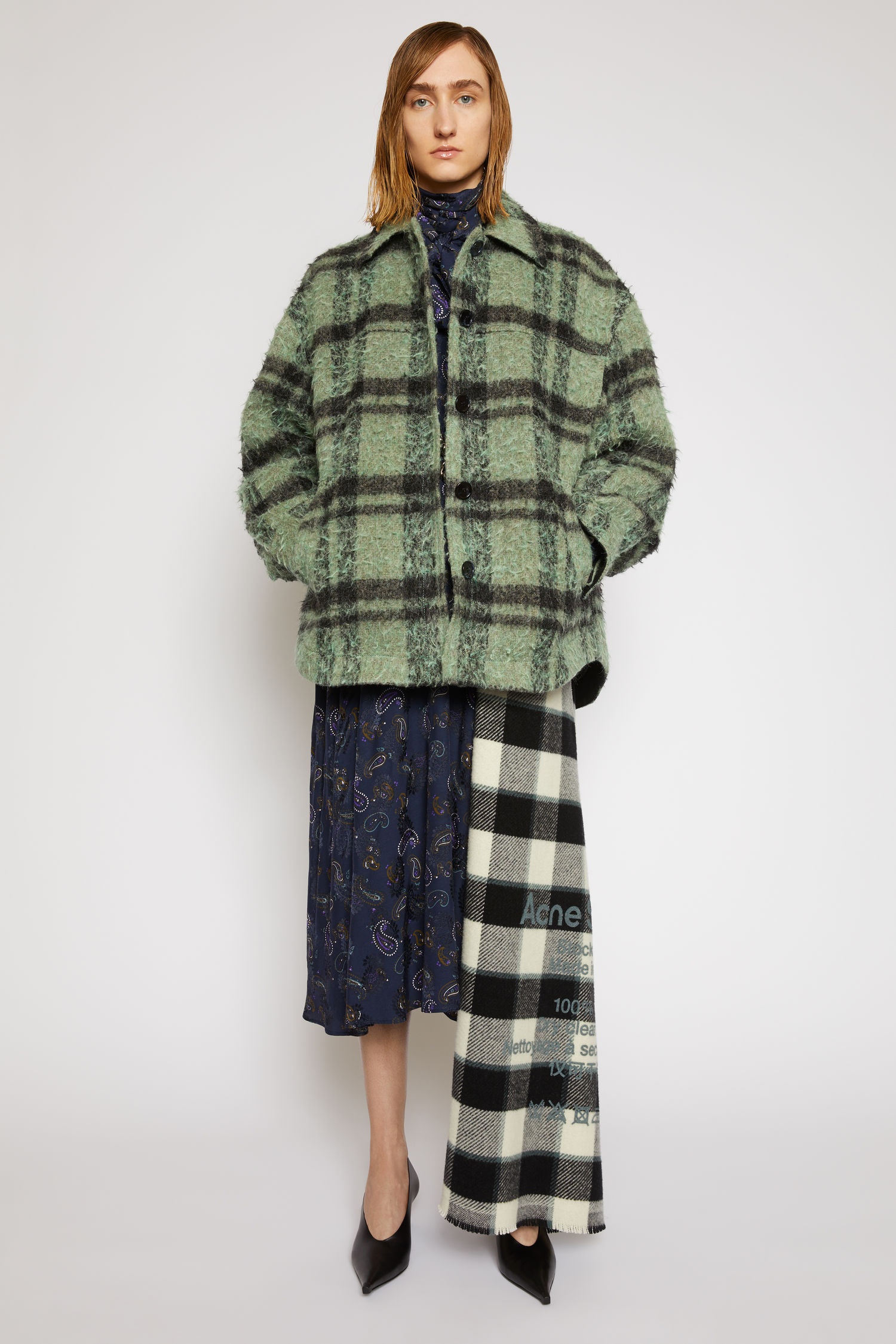 Checked overshirt green/black - 2