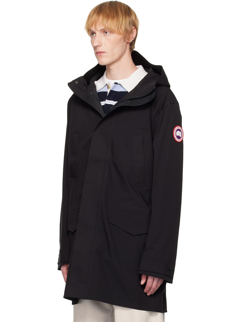 Canada Goose Black Barclay Rain Coat outlook