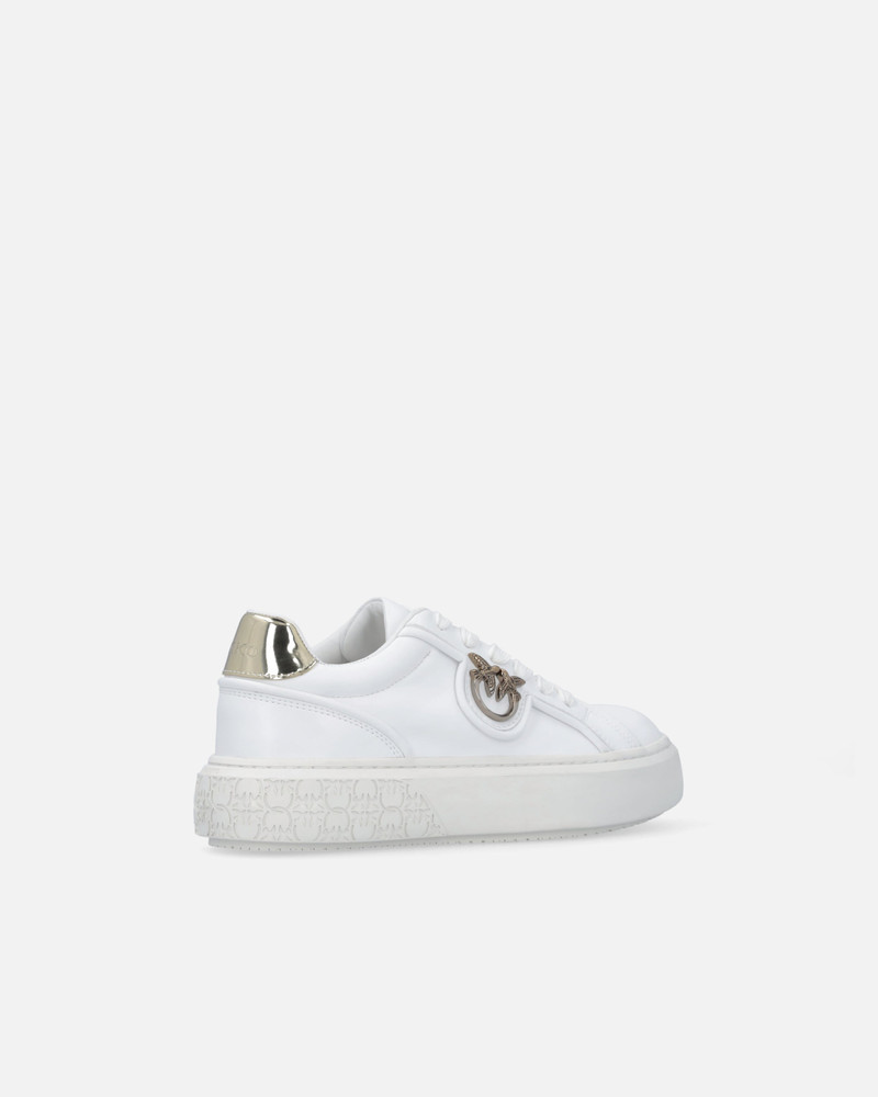 LEATHER SNEAKERS WITH LOVE BIRDS LOGO 3
