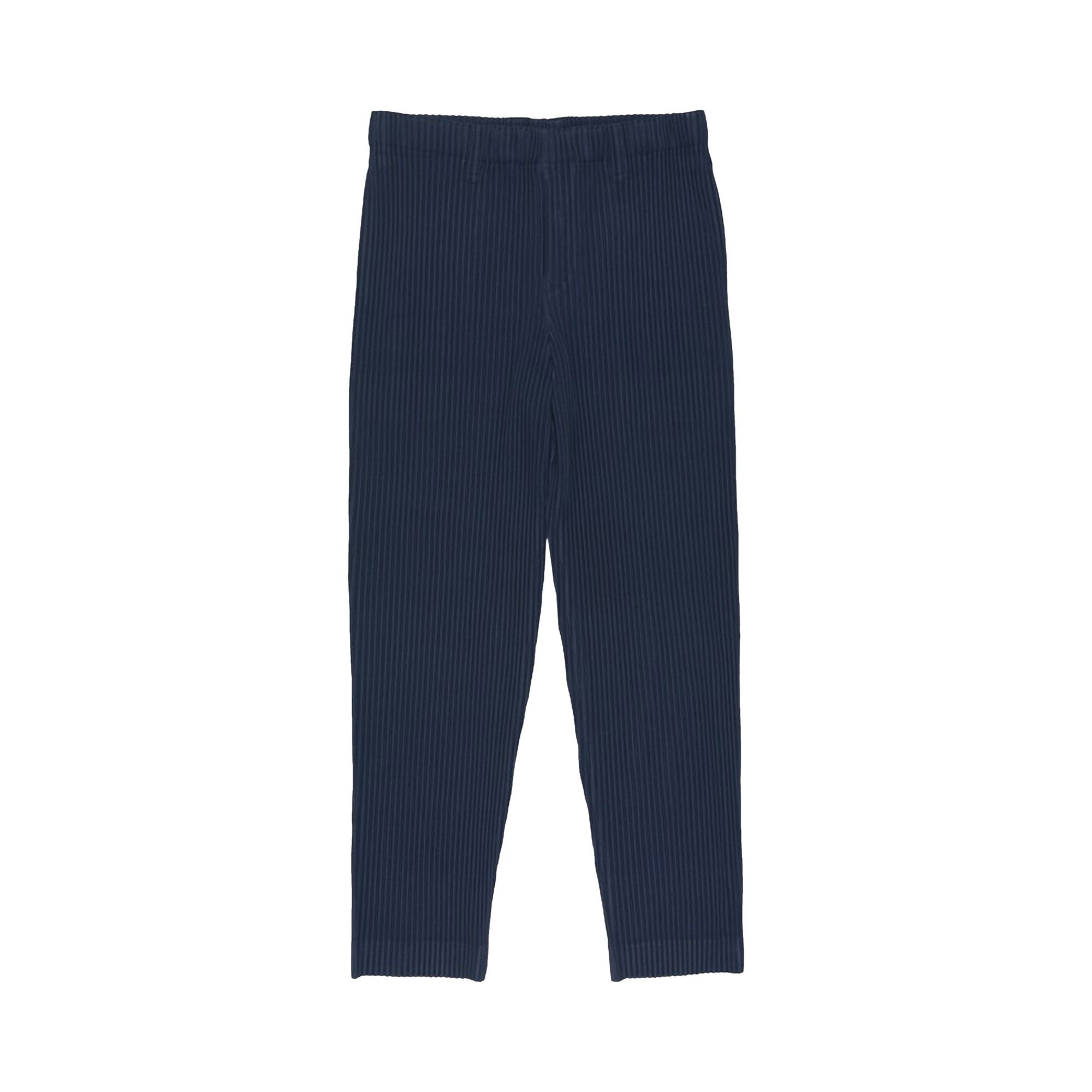 Homme Plissé Issey Miyake Basic Pleated Pants 'Navy' - 1