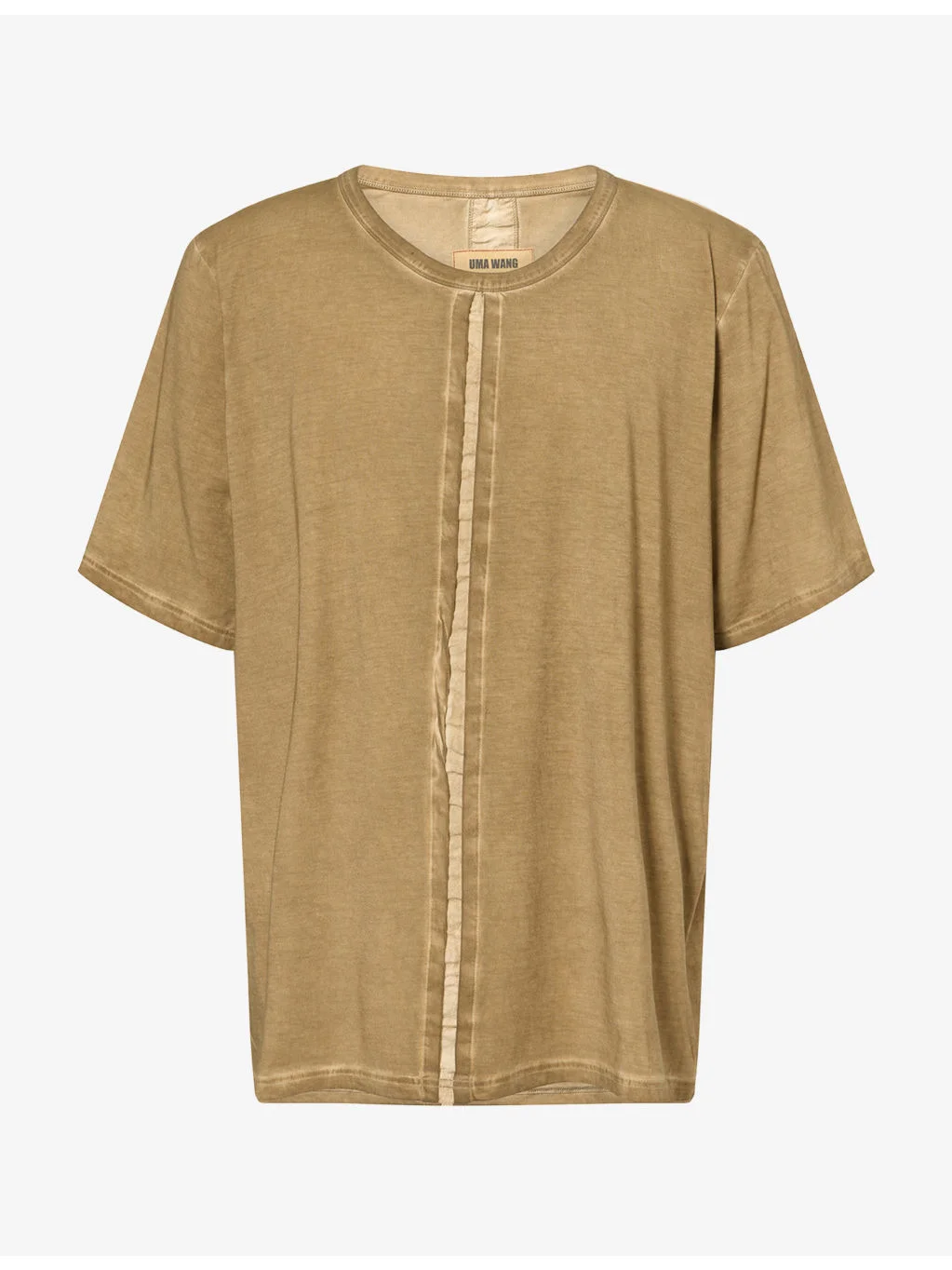 Seam-Detail Relaxed-Fit Stretch-Cotton T-Shirt - 1