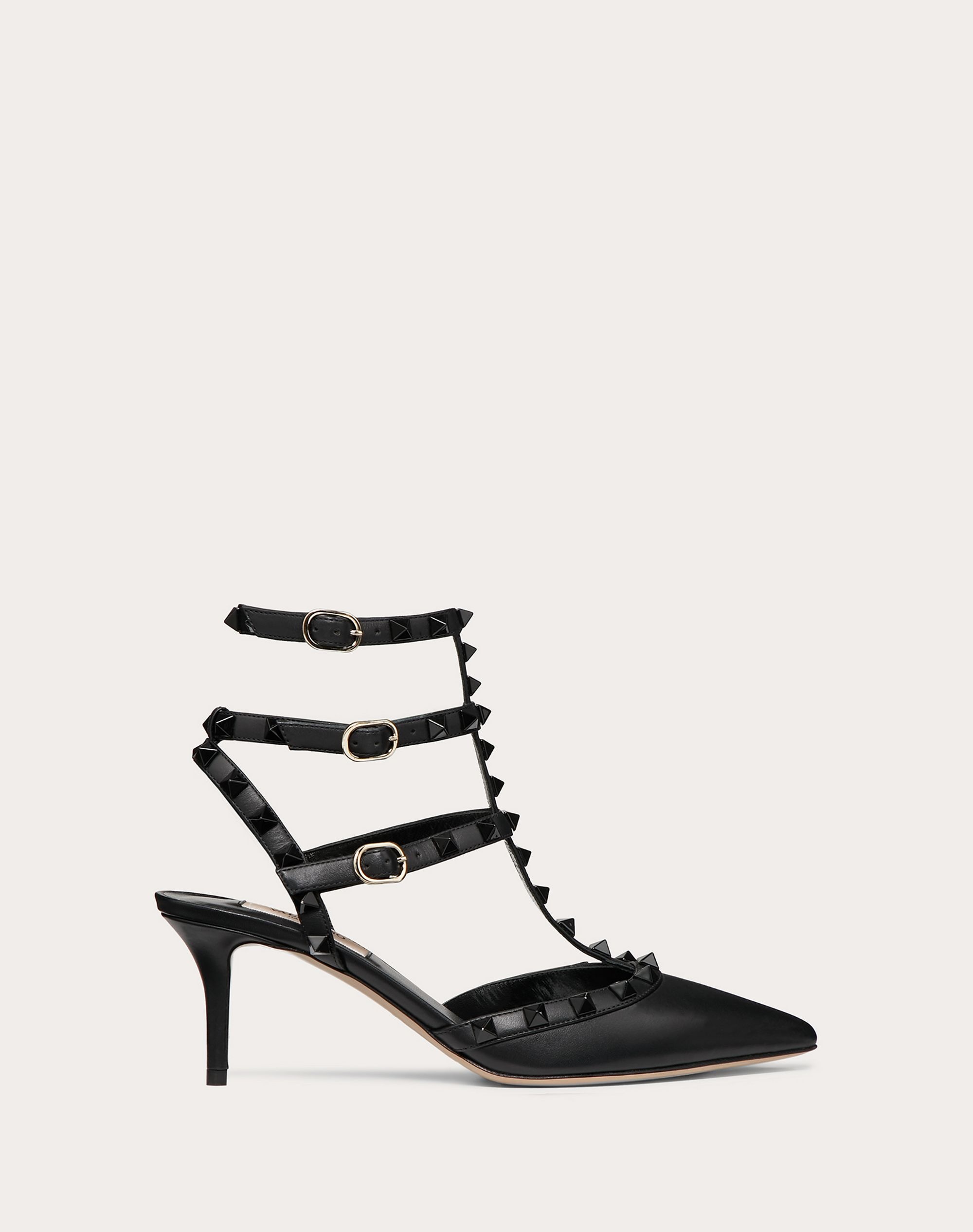 Rockstud Ankle Strap Pump with Tonal Studs 65 mm - 1