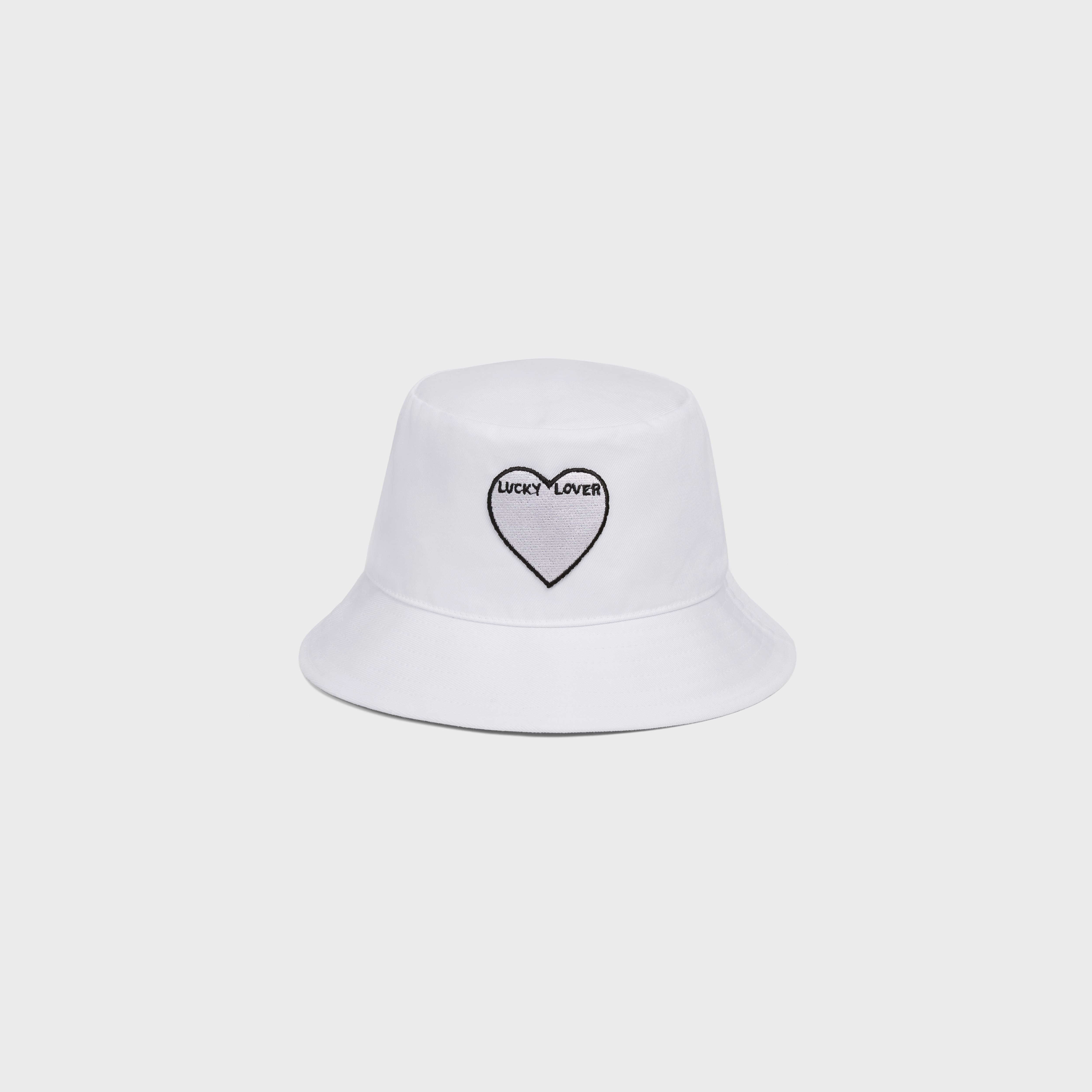 COTTON BUCKET HAT WITH ARTIST EMBROIDERY - 1