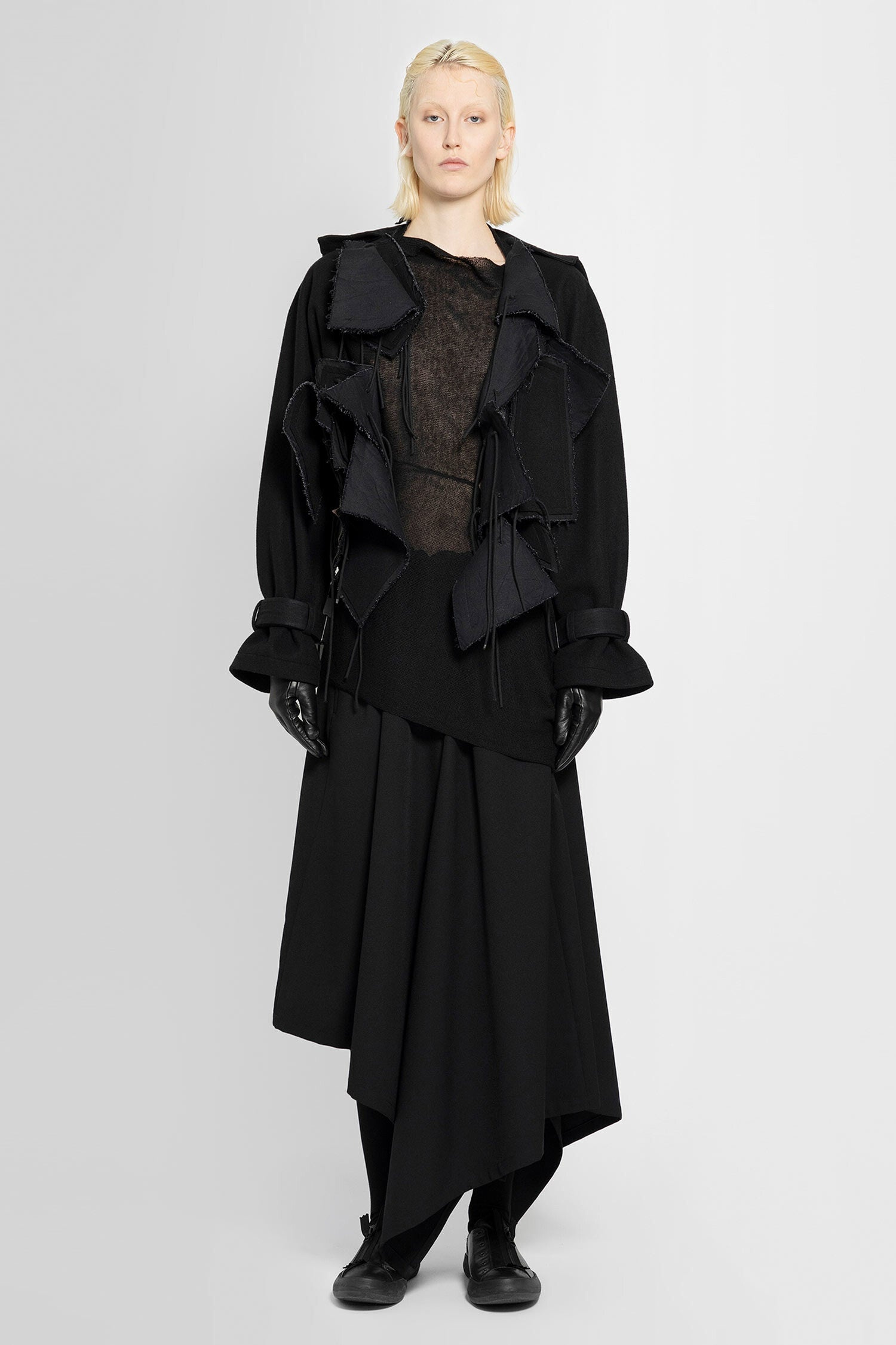 YOHJI YAMAMOTO WOMAN BLACK JACKETS - 6