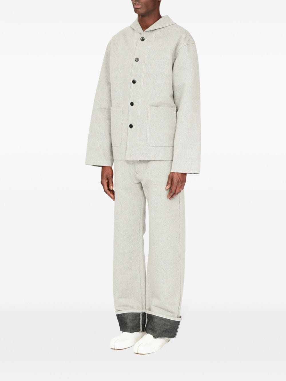 button-down cotton jacket - 4