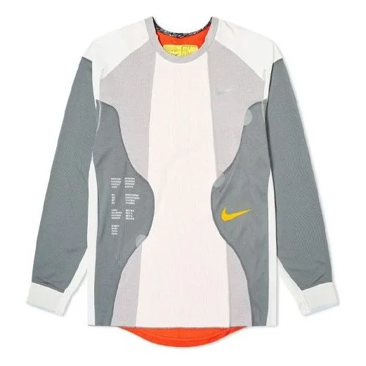 Nike Mens ISPA Dri-Fit Long-Sleeve Top 'Grey Summit White Red' CK4988-021 - 1