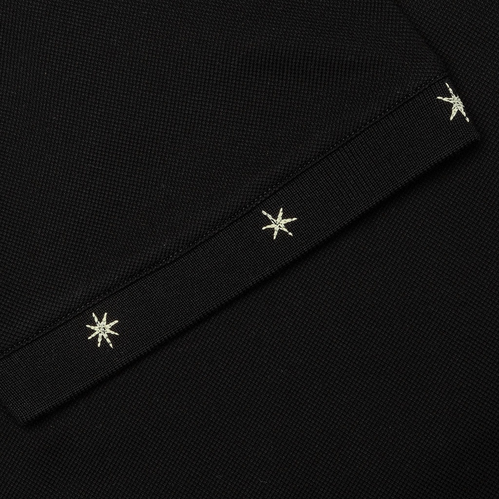 SILK BASE POLO - BLACK - 5