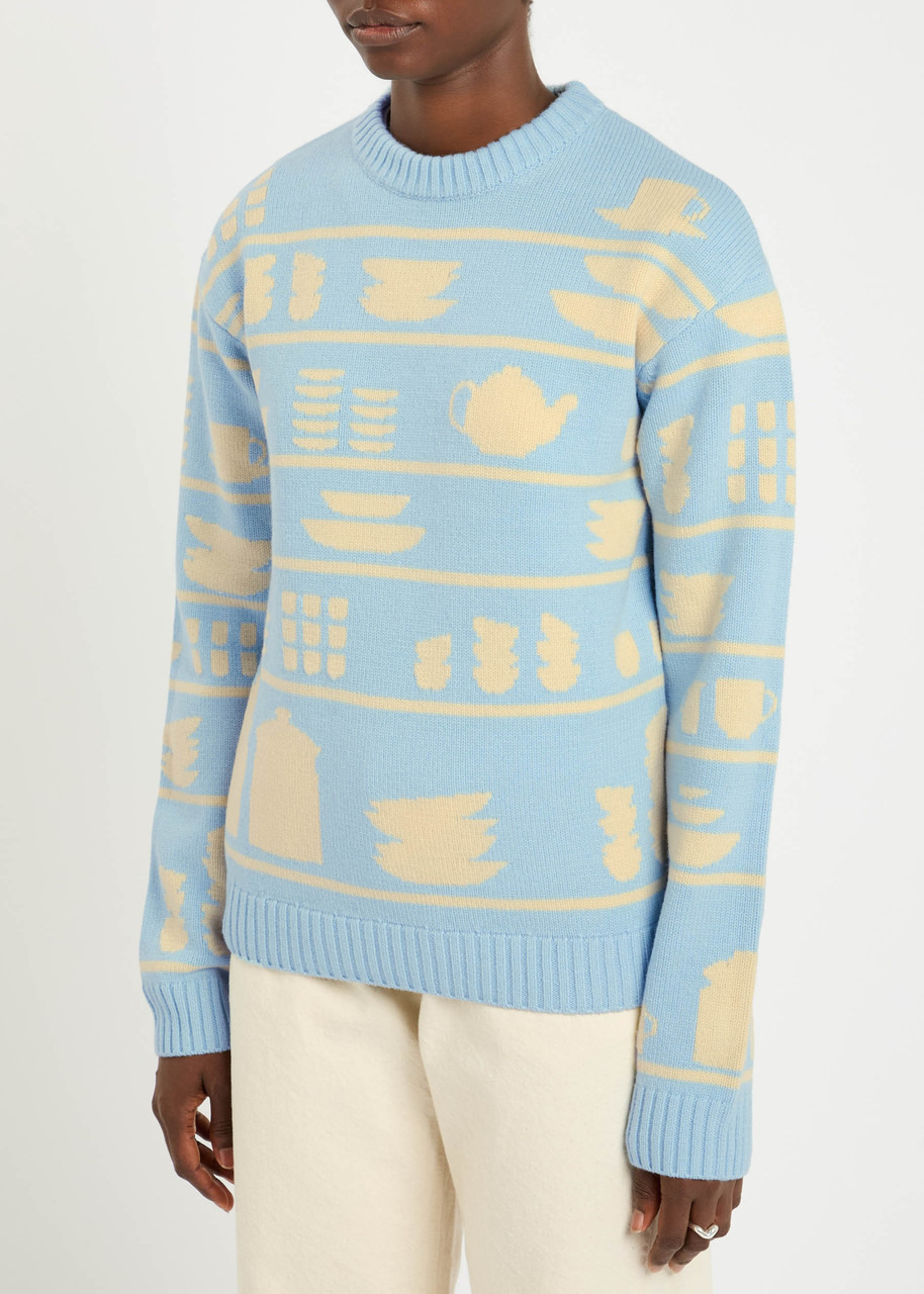 JW Anderson Crockery-intarsia Wool Jumper - 2