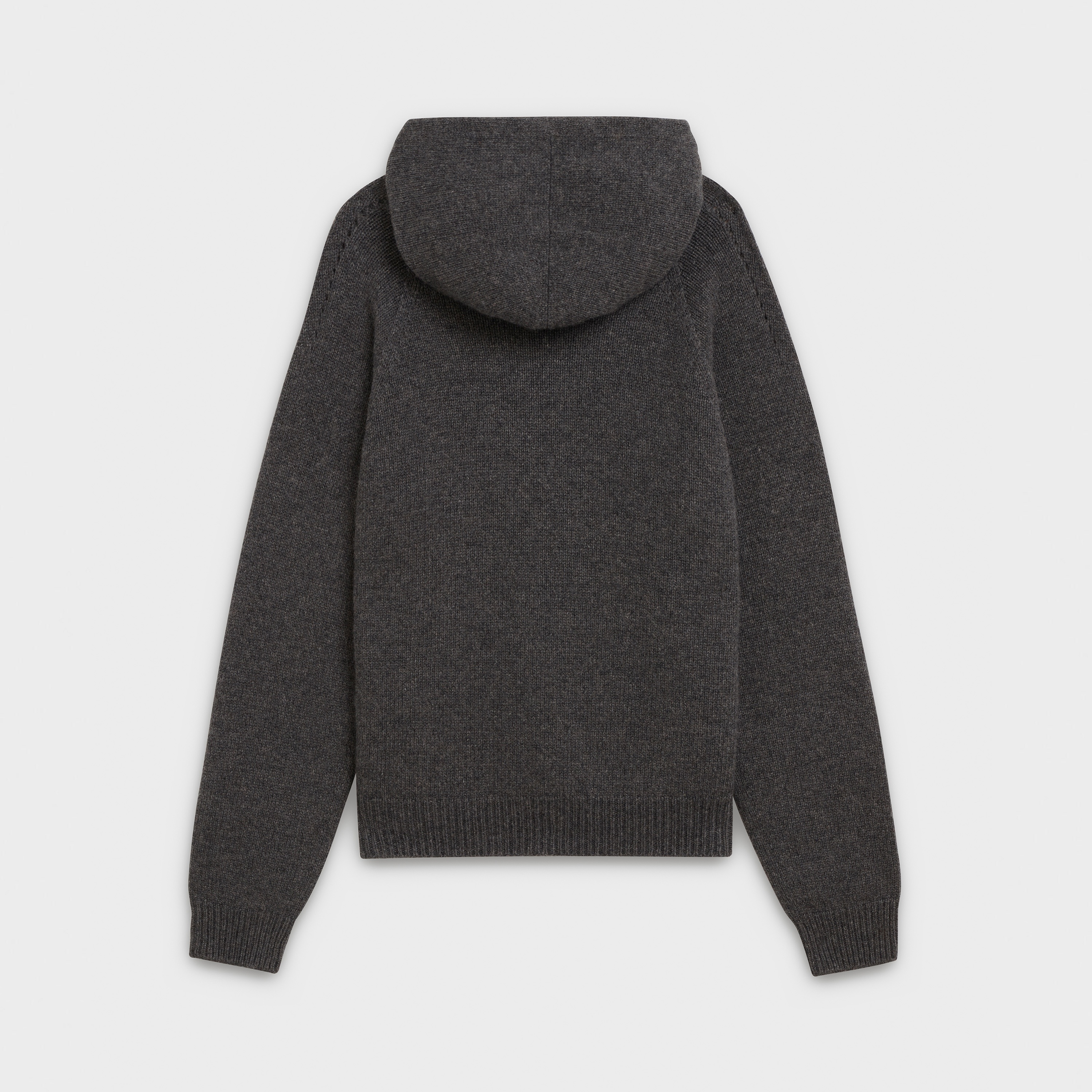 SWEATER WITH HOOD IN SEAMLESS CASHMERE - 2