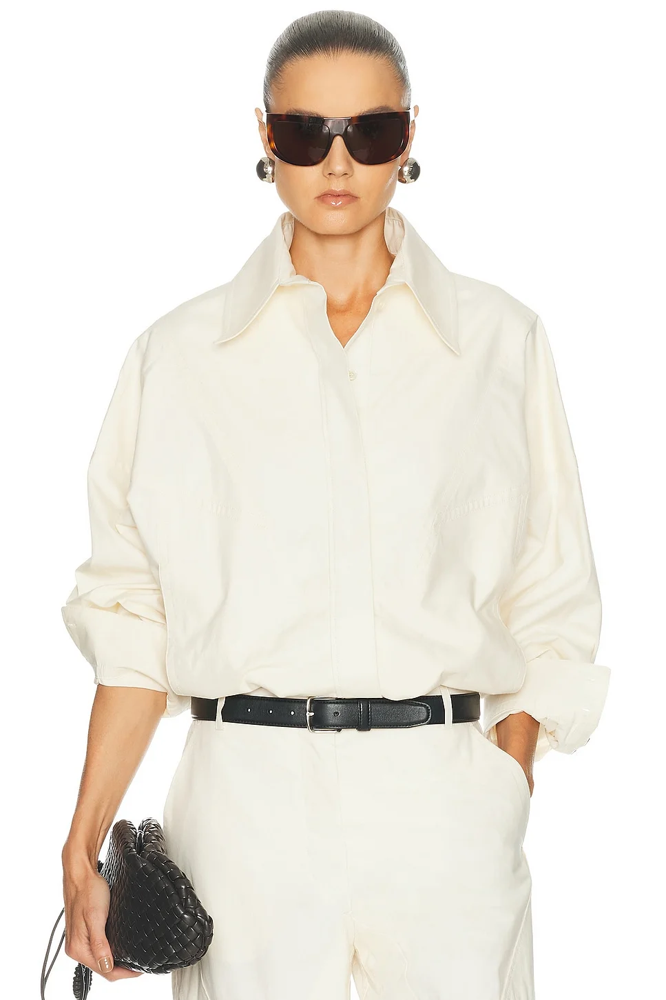 Washed Cotton Sporty Bomber Jacket - 1
