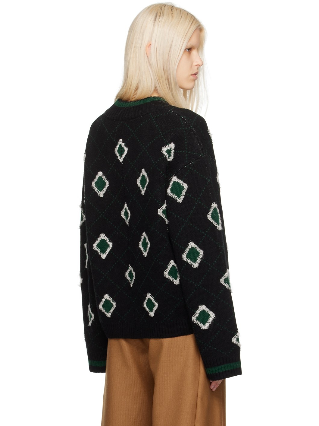 Black & Green Palomar Sweater - 3