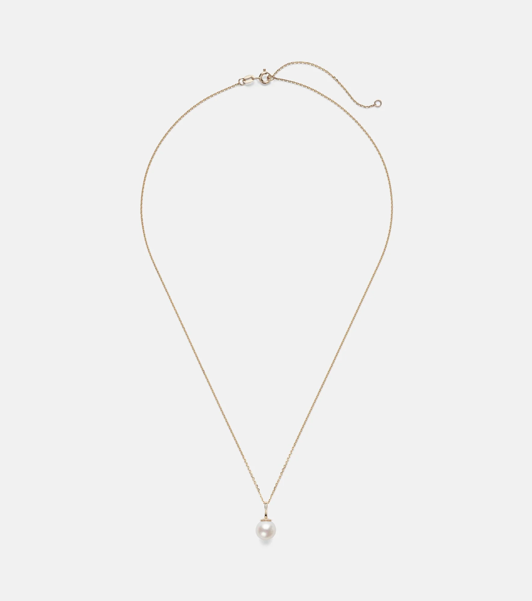 Essential 18kt gold necklace with pearl - 1