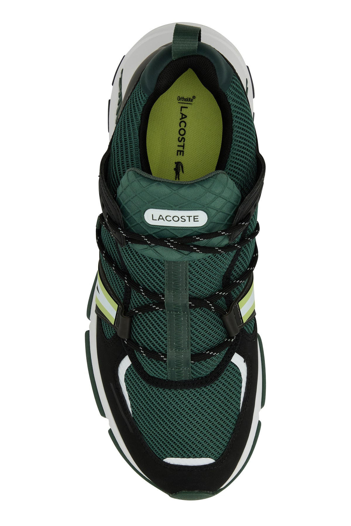 Bottle green fabric L003 sneakers - 4