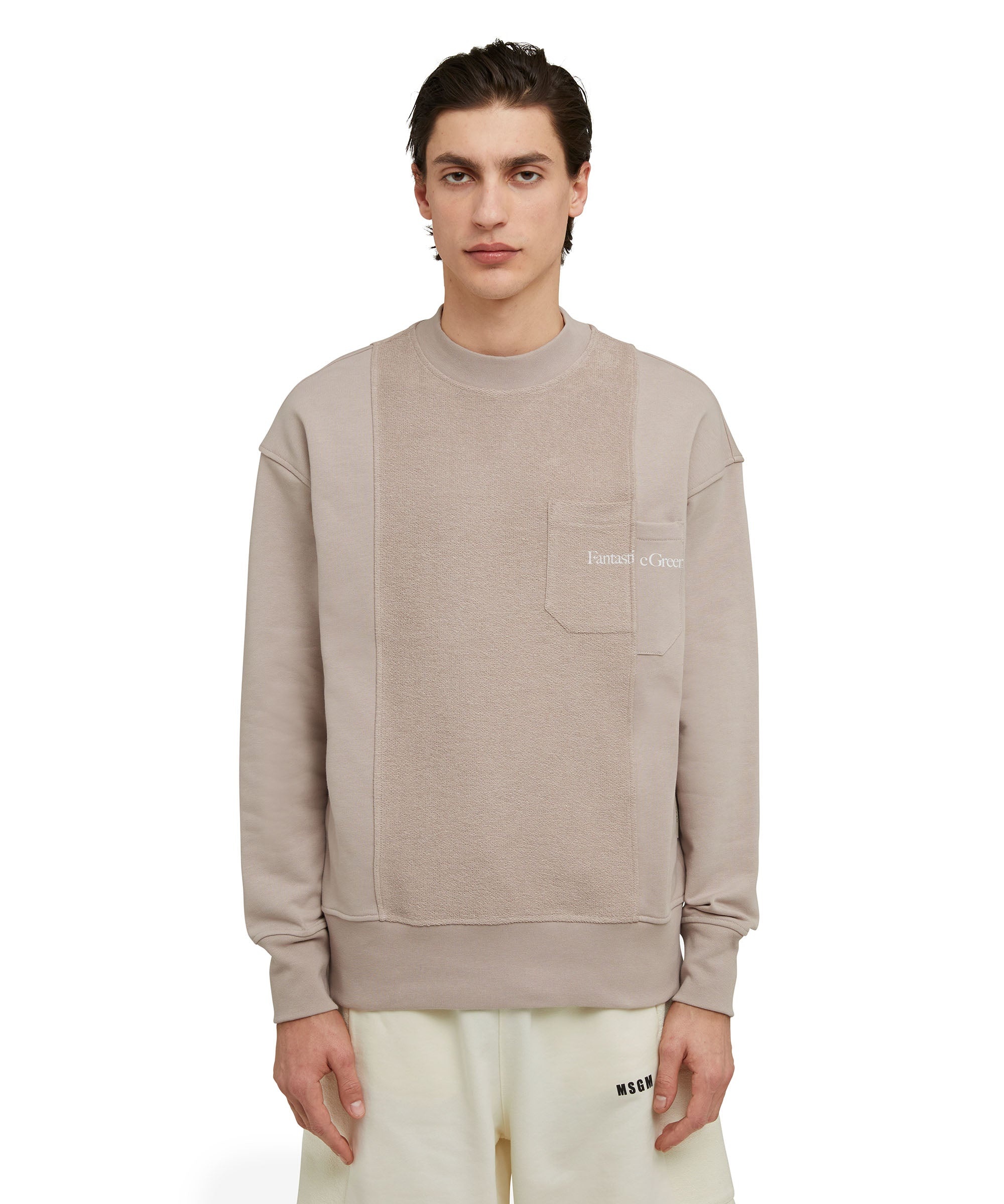 Organic cotton crewneck sweatshirt from the MSGM Fantastic Green Capsule - 2