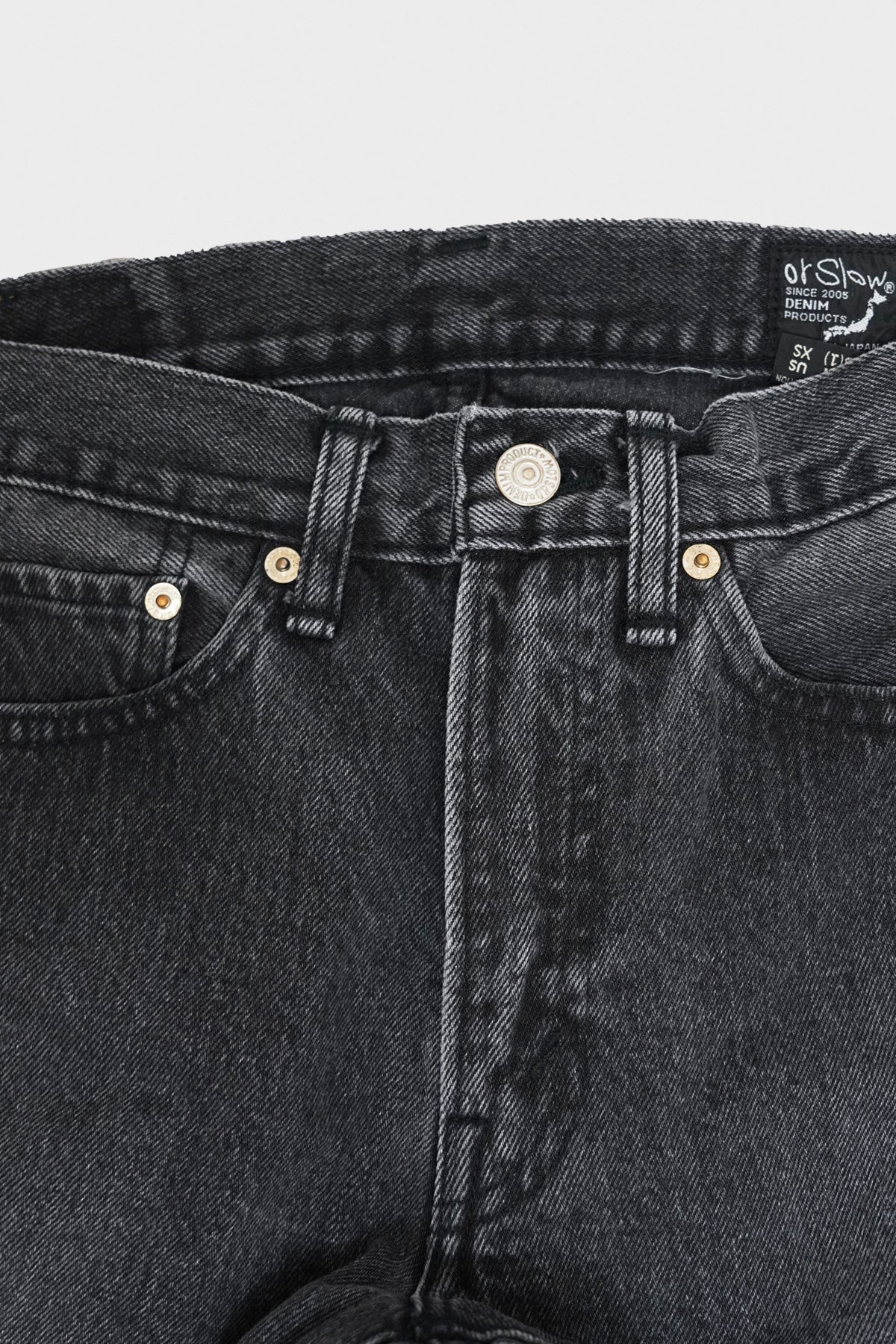 107 Ivy Denim - Black Denim Stone - 4