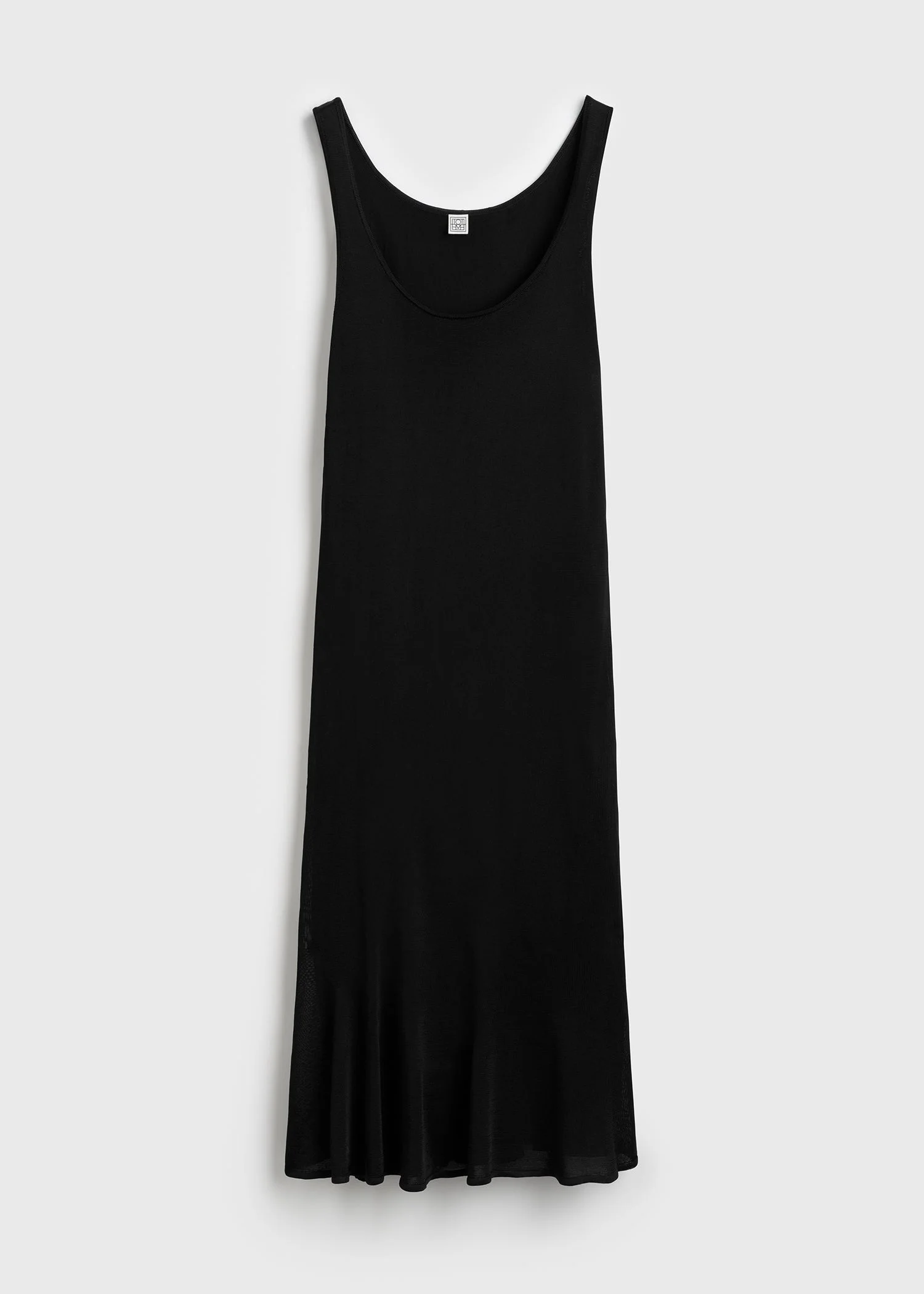 Fluted hem dress black - 1