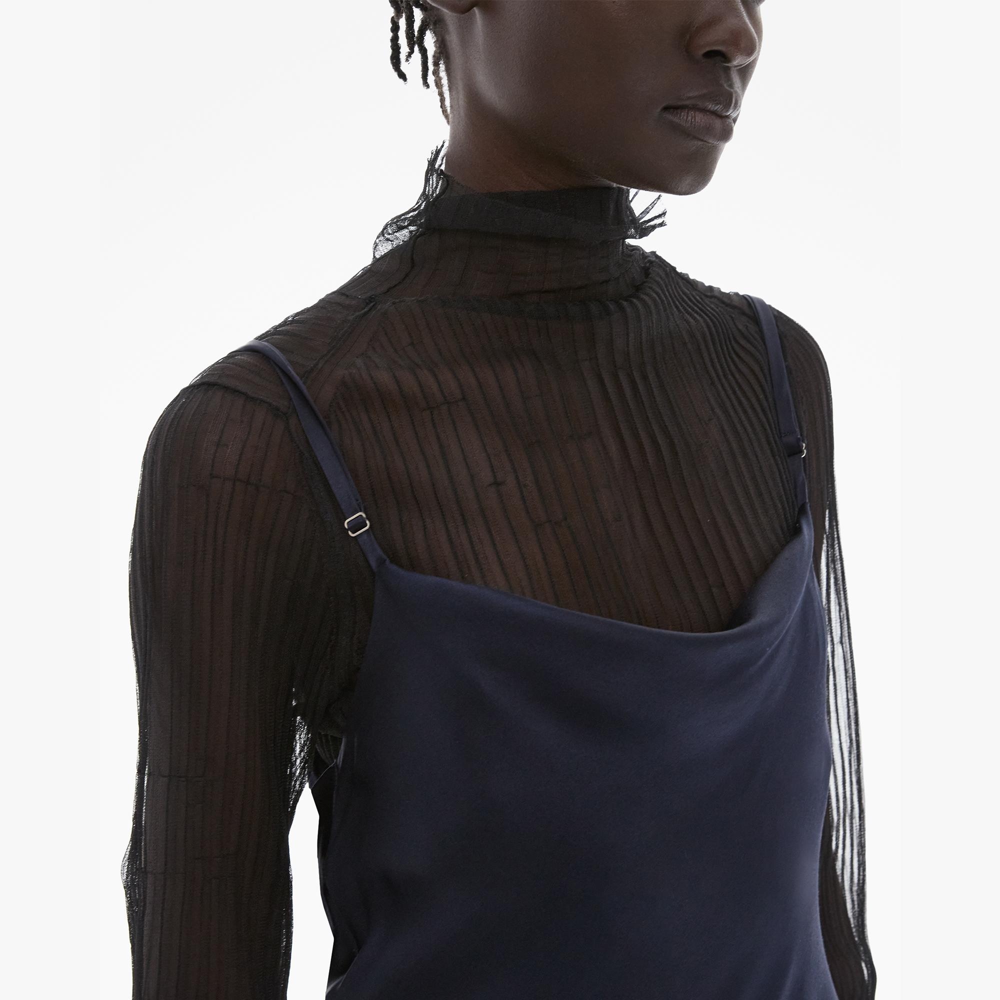 STRETCH SILK SLASH DRESS - 6