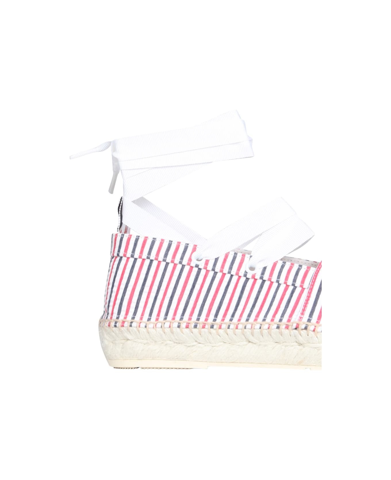 Seersucker Cotton Espadrilles - 4