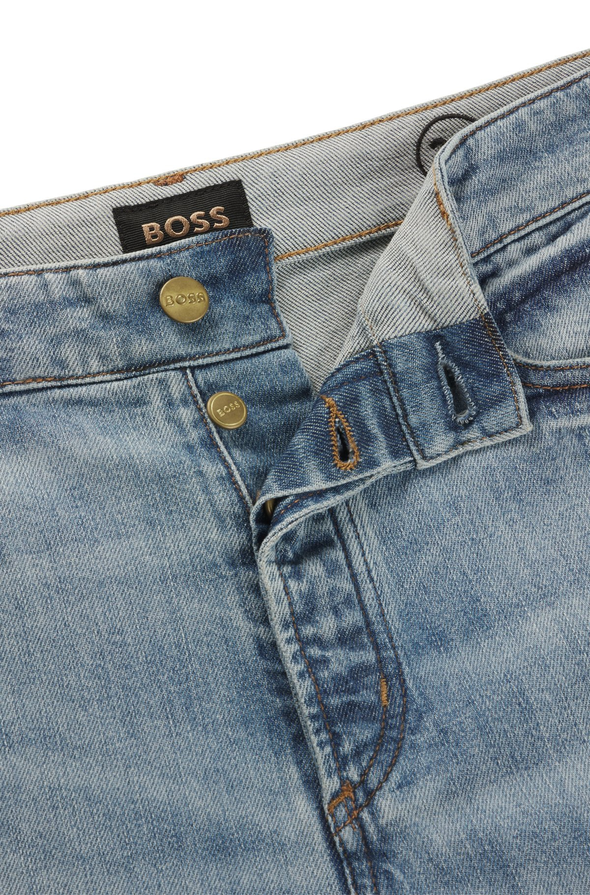CLASSIC-FIT JEANS IN BLUE COMFORT-STRETCH DENIM - 6