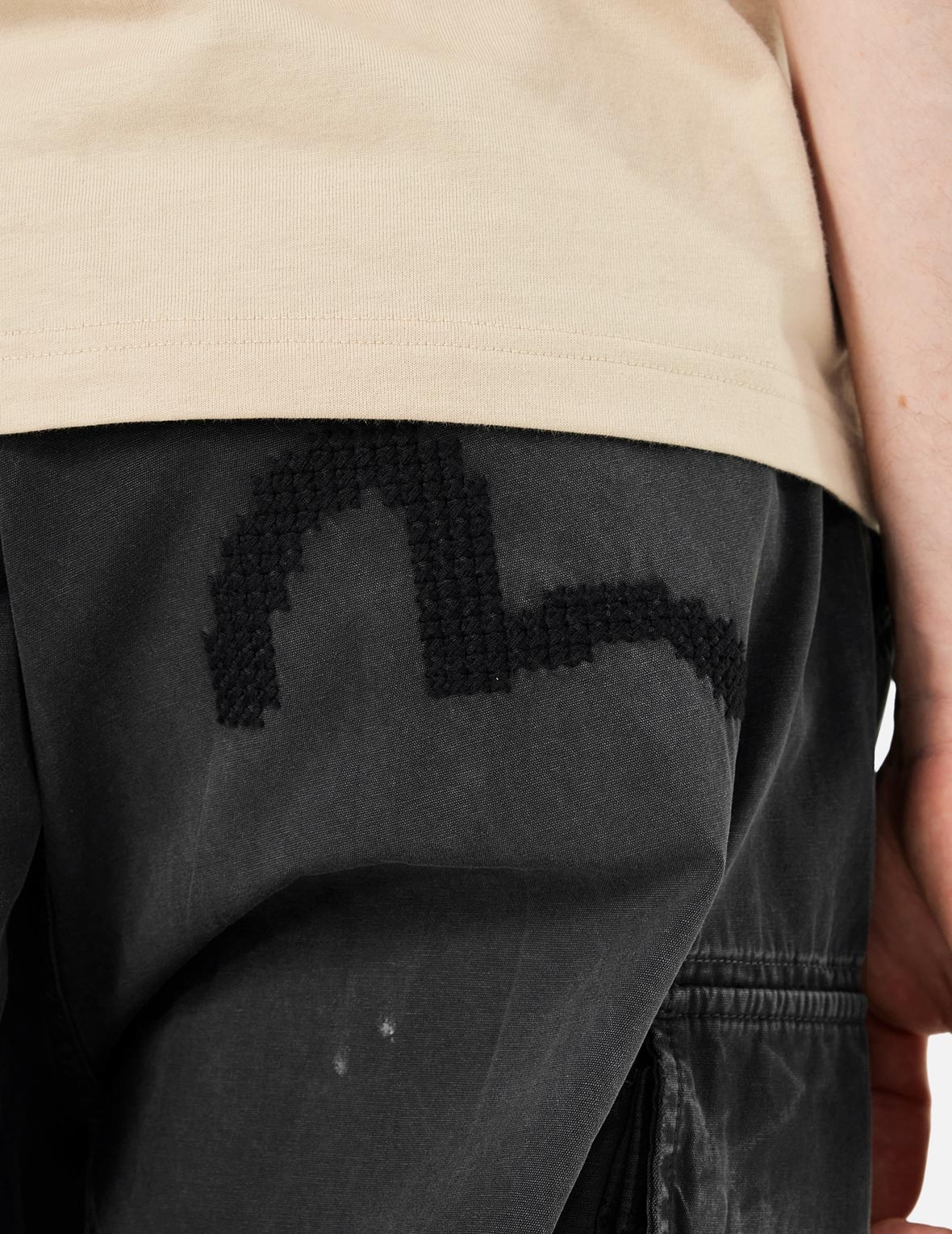 Totem Seagull Embroidery Straight Fit Cargo Pants - 13