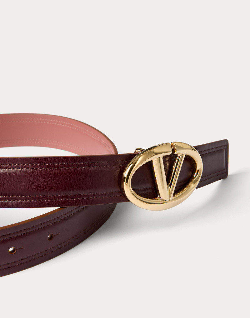 Valentino THE BOLD EDITION VLOGO SHINY CALFSKIN BELT 30 MM outlook