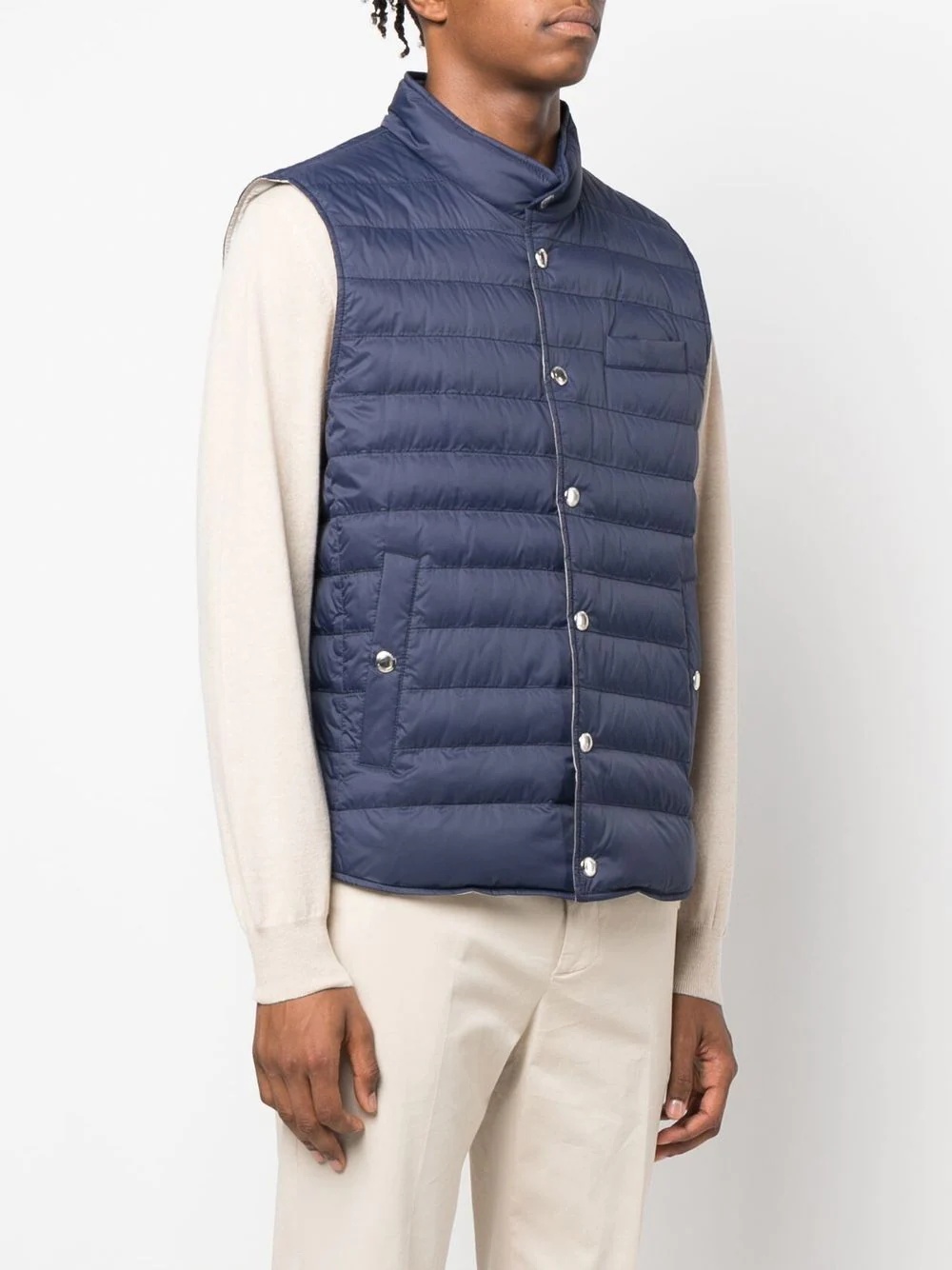 button-up padded gilet - 3